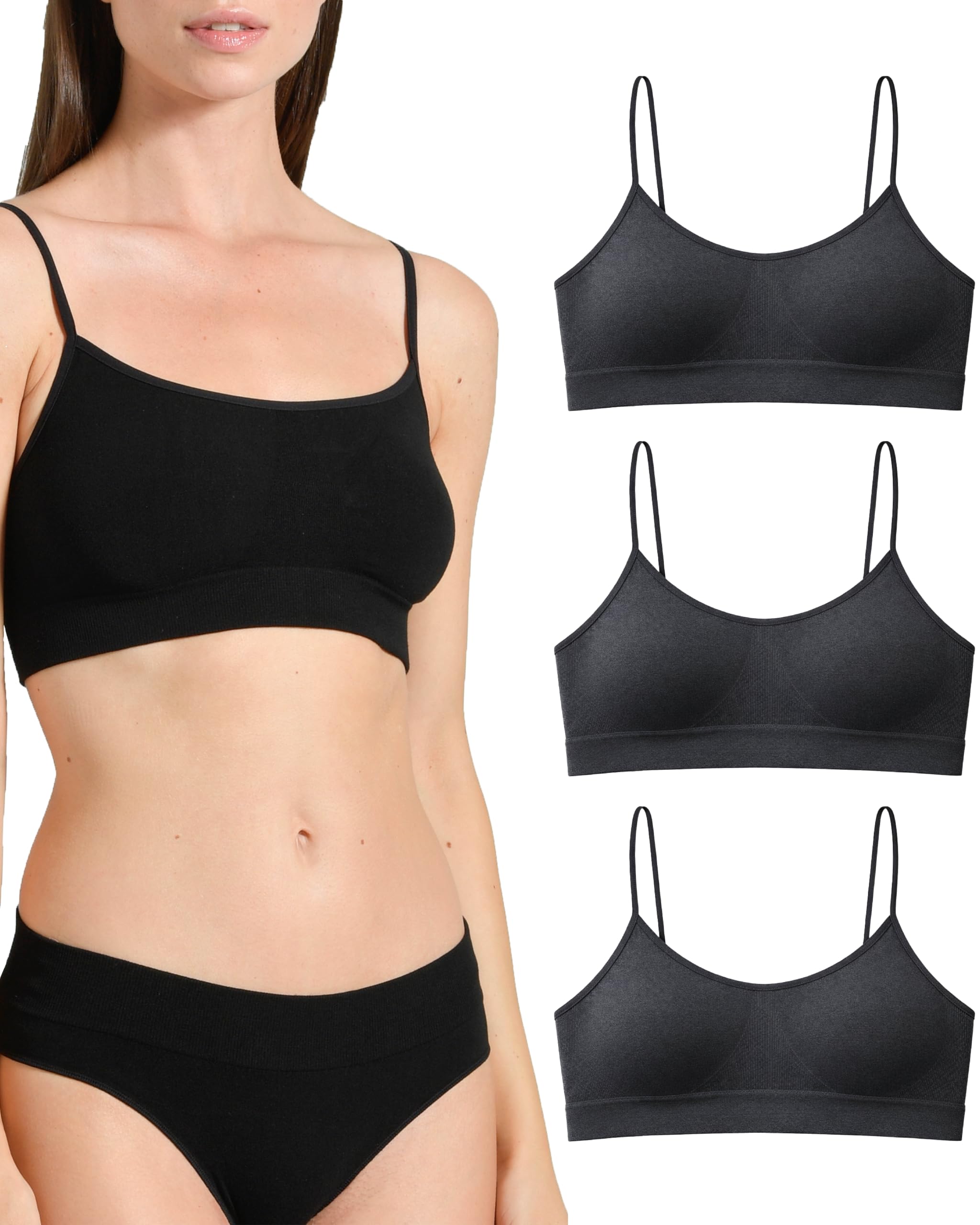 Risalti Bamboo Narrow-Shoulder Bras - Women's Seamless, Crop & Bralette Tops - Made in Italy