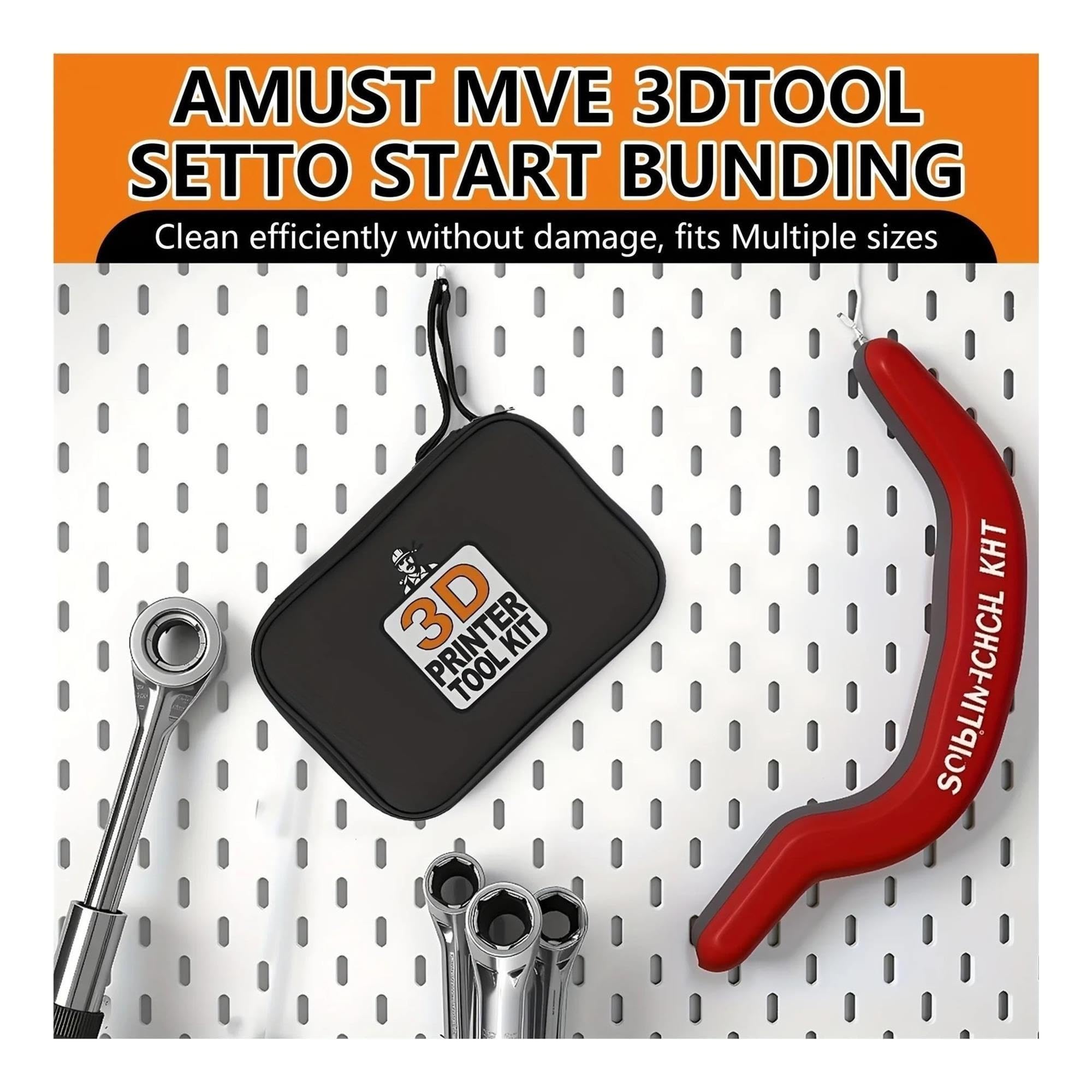 Kit di pulizia degli ugelli della stampante 3D, accessori for la manutenzione della stampa 3D(Set-1)