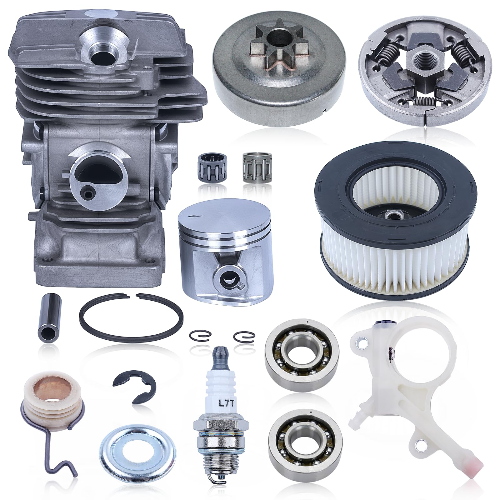 47-mm-Zylinder- und Kolbensatz für Stihl MS291 MS291C MS 291 MS271 MS271C Motorsägenmotor, Big Bore Zylinder-Kolben, ersetzt 1141 020 1206 und 1141 020 1201
