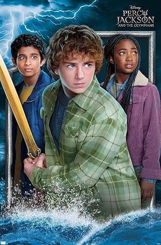 Trends International Disney Percy Jackson and The Olympians - Póster de pared de trío, 22.4 pulgadas de largo x 14.7 W, versión premium sin marco