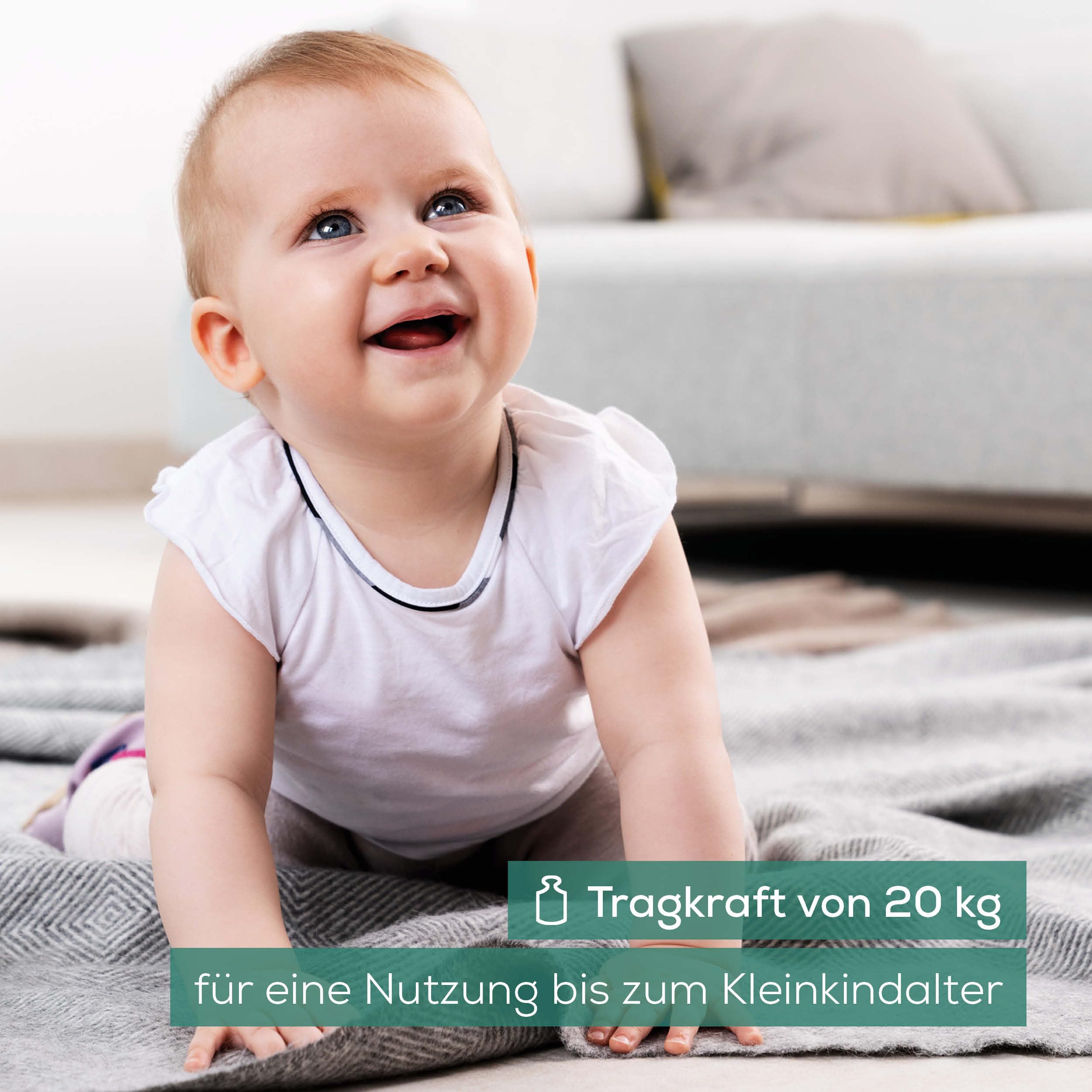 Beurer BY 80 Babywaage, mit gewölbter Oberfläche, 20 kg Tragkraft, Tara- und Holdfunktion für strampelnde Babys, Messung und Anzeige in 5g-Schritten, auch als Tierwaage verwendbar