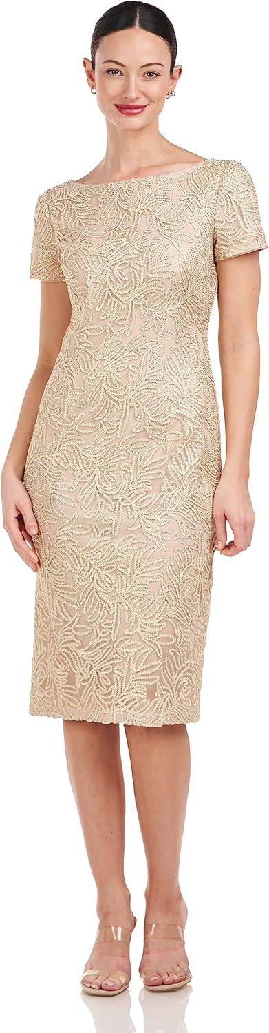 JS Collections Women's Scarlet Knee Length Dress - Image 2