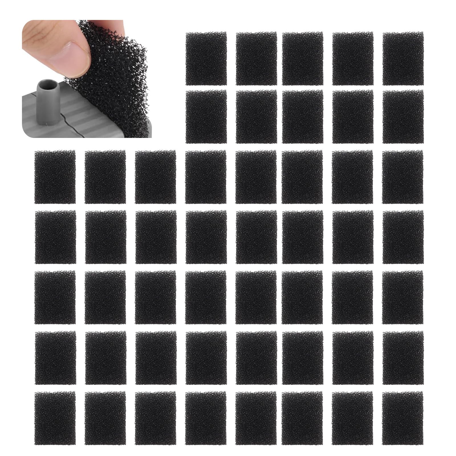 50PCS Foam Filters Replacement for Petkit Eversweet 3 Pro Pet Fountain Black Cat Sponge Water Filters Compatible with