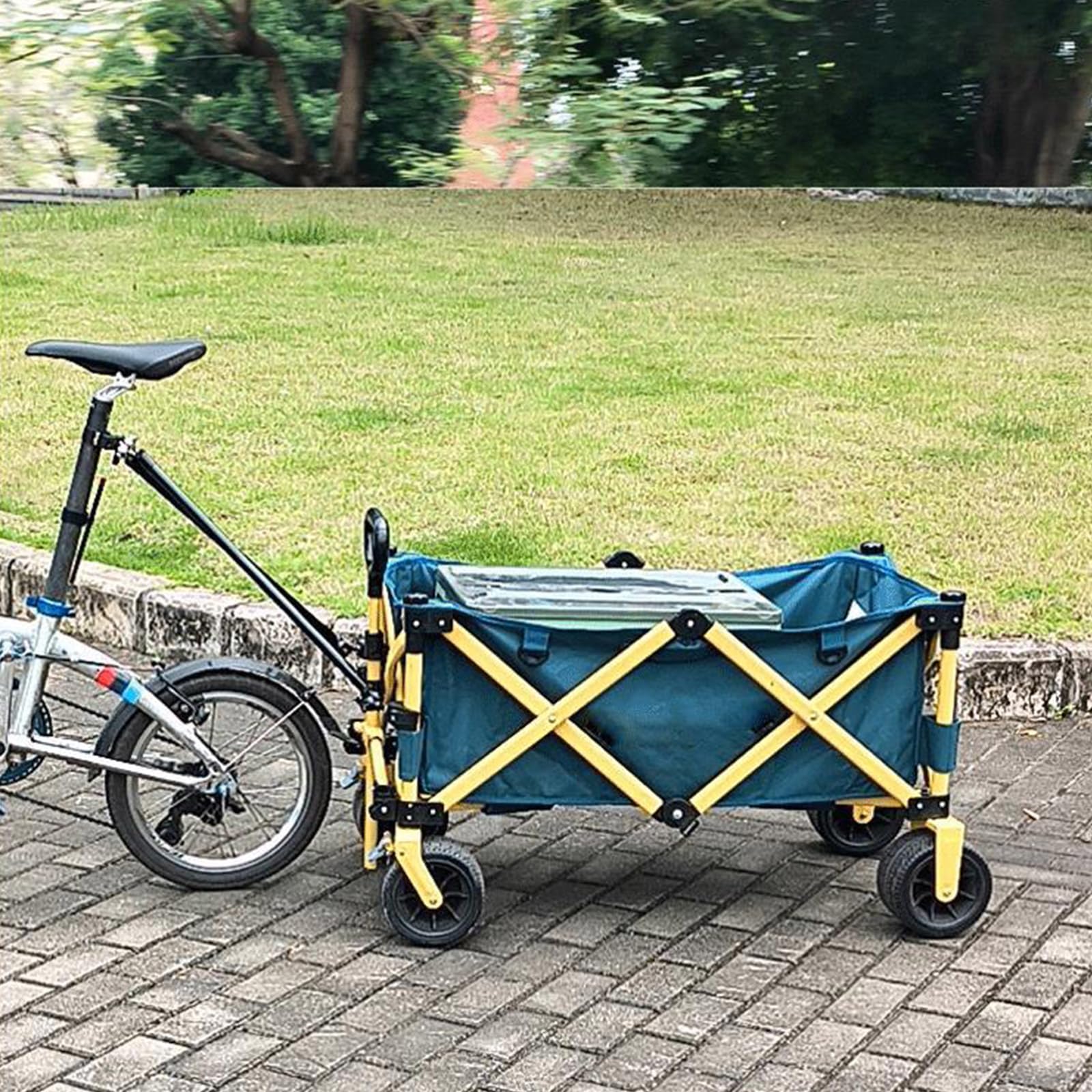 Varilla de remolque de bicicleta de aleación de alta resistencia, resistente a la familia, conector de remolque para camping, viajes