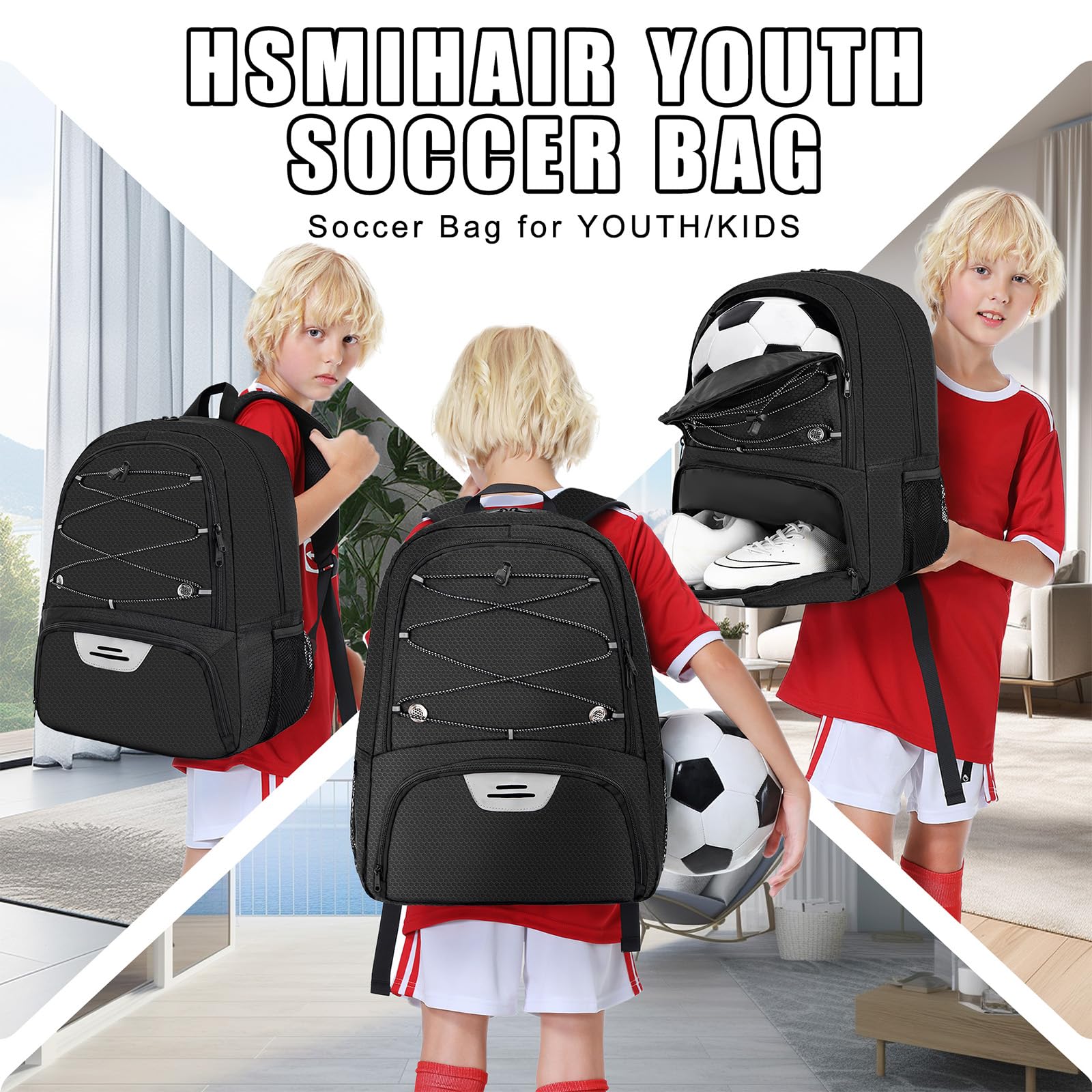 Amazon.com : Hsmihair Youth Soccer Bag-Soccer Backpack&Backpack