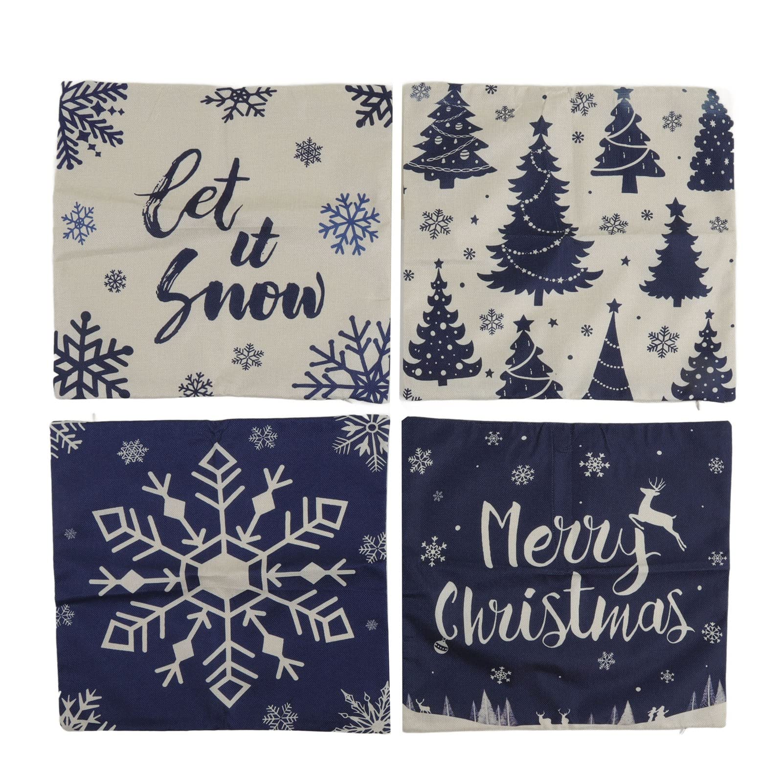 Housse de coussin de Noël en lin 45x45 : protégez et décorez votre canapé
