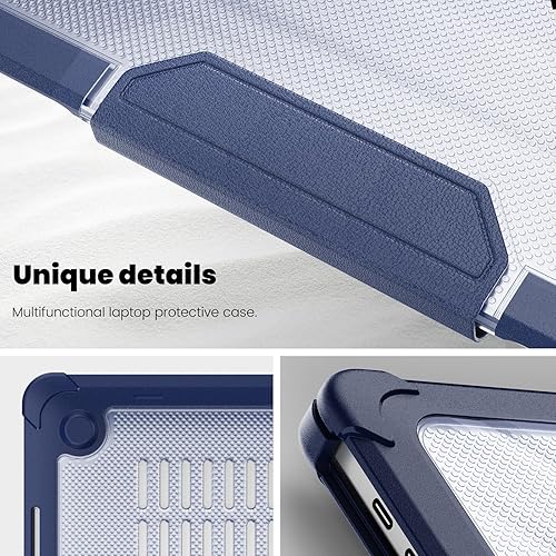 Miniatura 8 de DTangLsm Funda para MacBook Pro de 13 pulgadas 2024 2023-2016 M2 M1 A2338 A2289 A2251 A2159 A1989 A1706 carcasa rígida de plástico resistente con