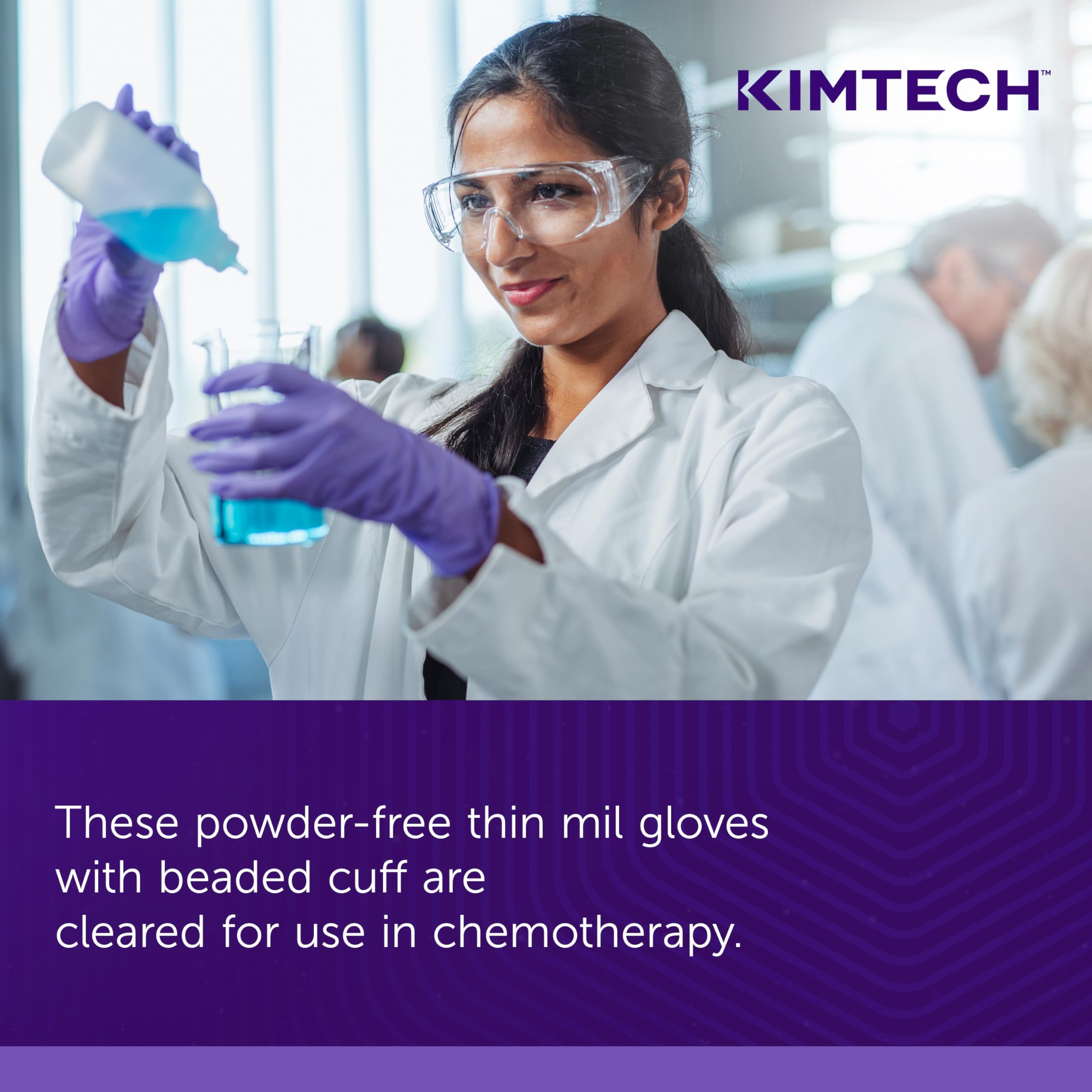 Kimtech™ Purple Nitrile-Xtra™ Exam Gloves (50604), 5.9 Mil, Ambidextrous, 12”, X-Large, 50 Nitrile Gloves / Box