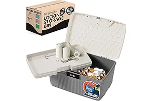 SereneLife's Sturdy Lockable Storage Tote