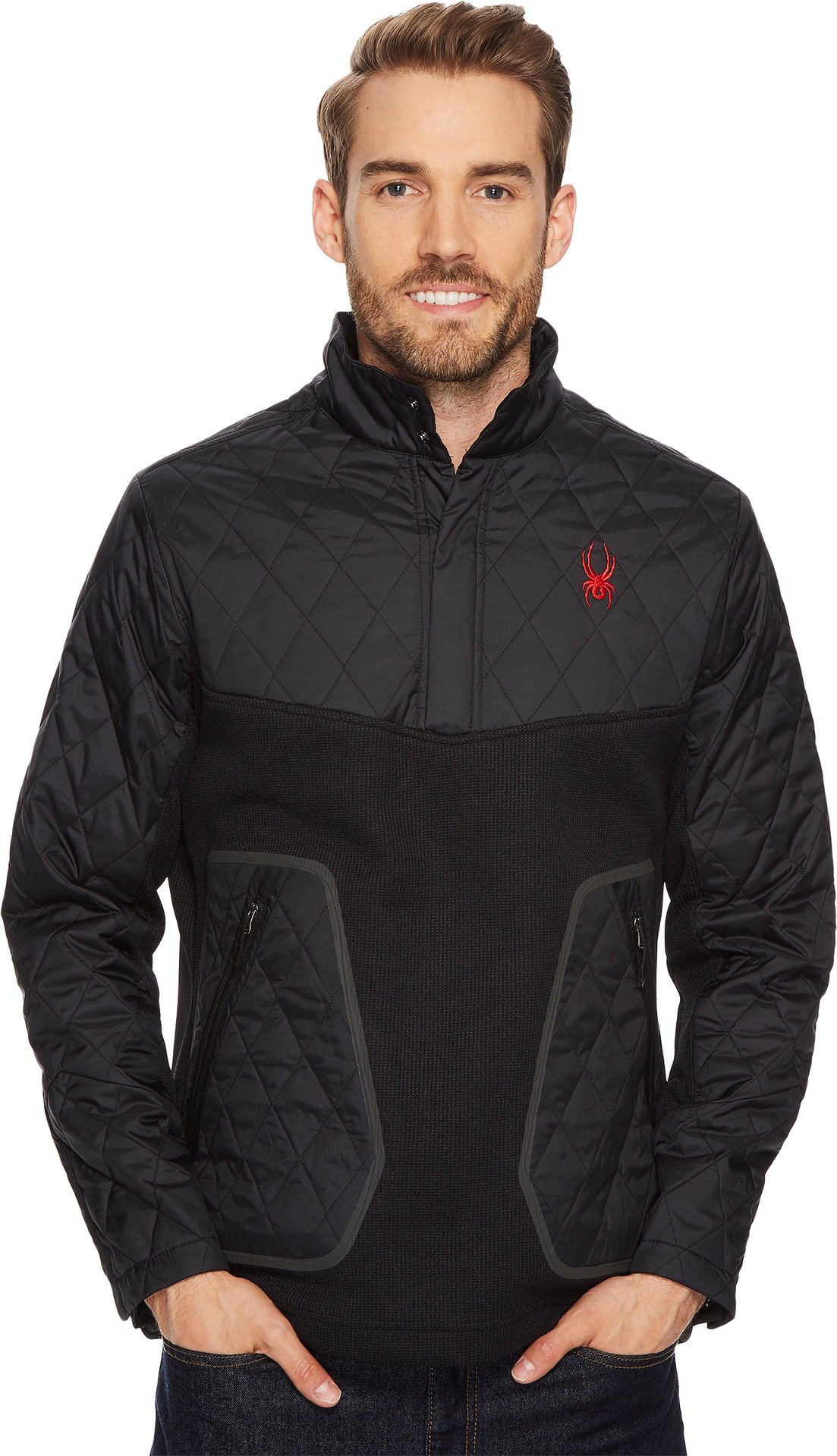 Spyder Herren Ouzo 1/2 Snap Leichtes Hybrid Stryke Jacke