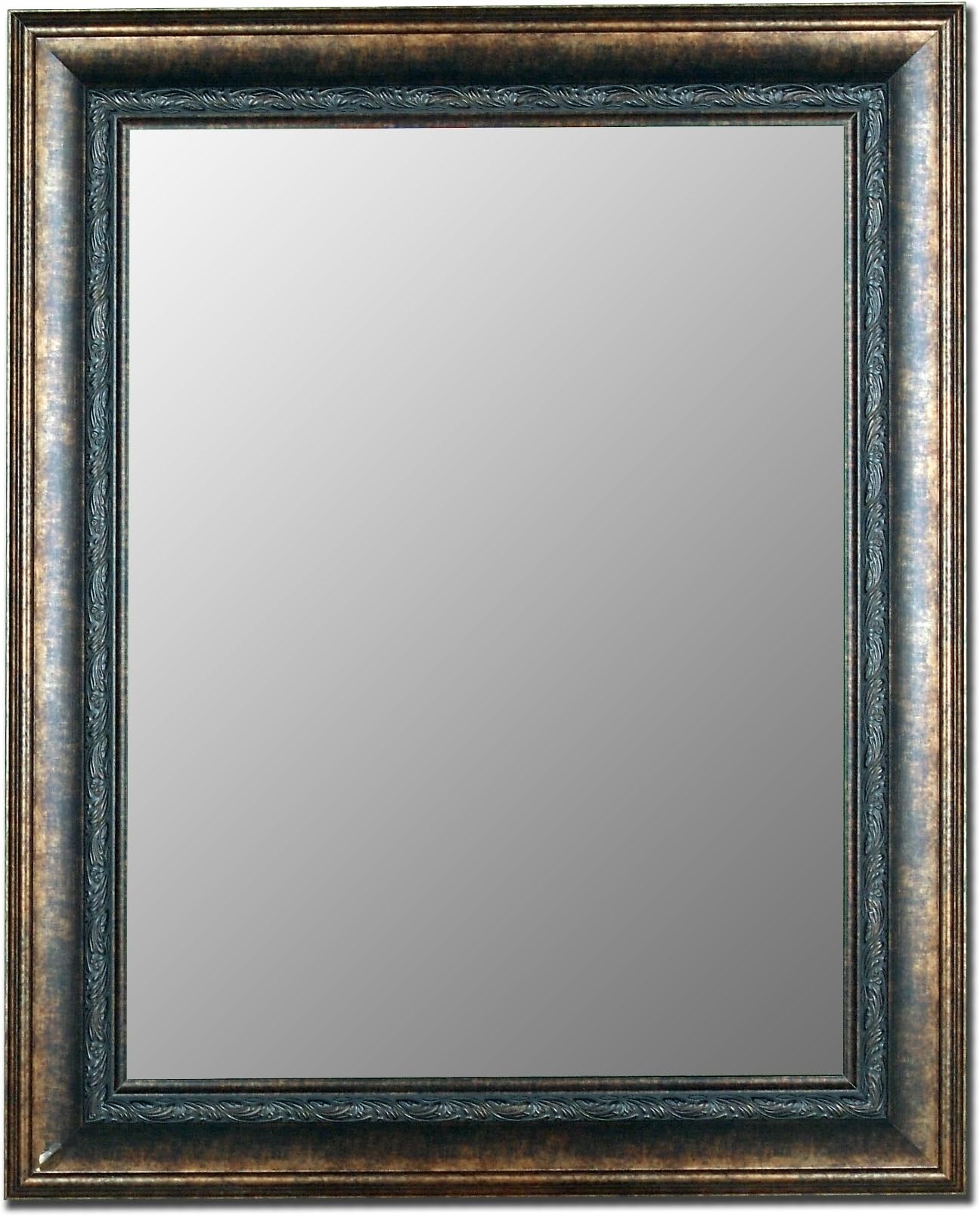 Apple Valley Milano Bronzed Black Framed Wall Mirror, 34-Inch by 70-Inch