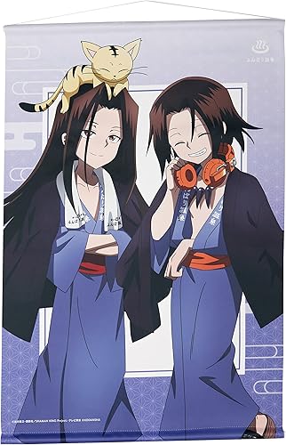 Amazon Tvアニメ Shaman King 描き下ろしイラスト 麻倉 葉 ハオ ふんばり温泉浴衣ver B2タペストリー アニメ 萌えグッズ 通販