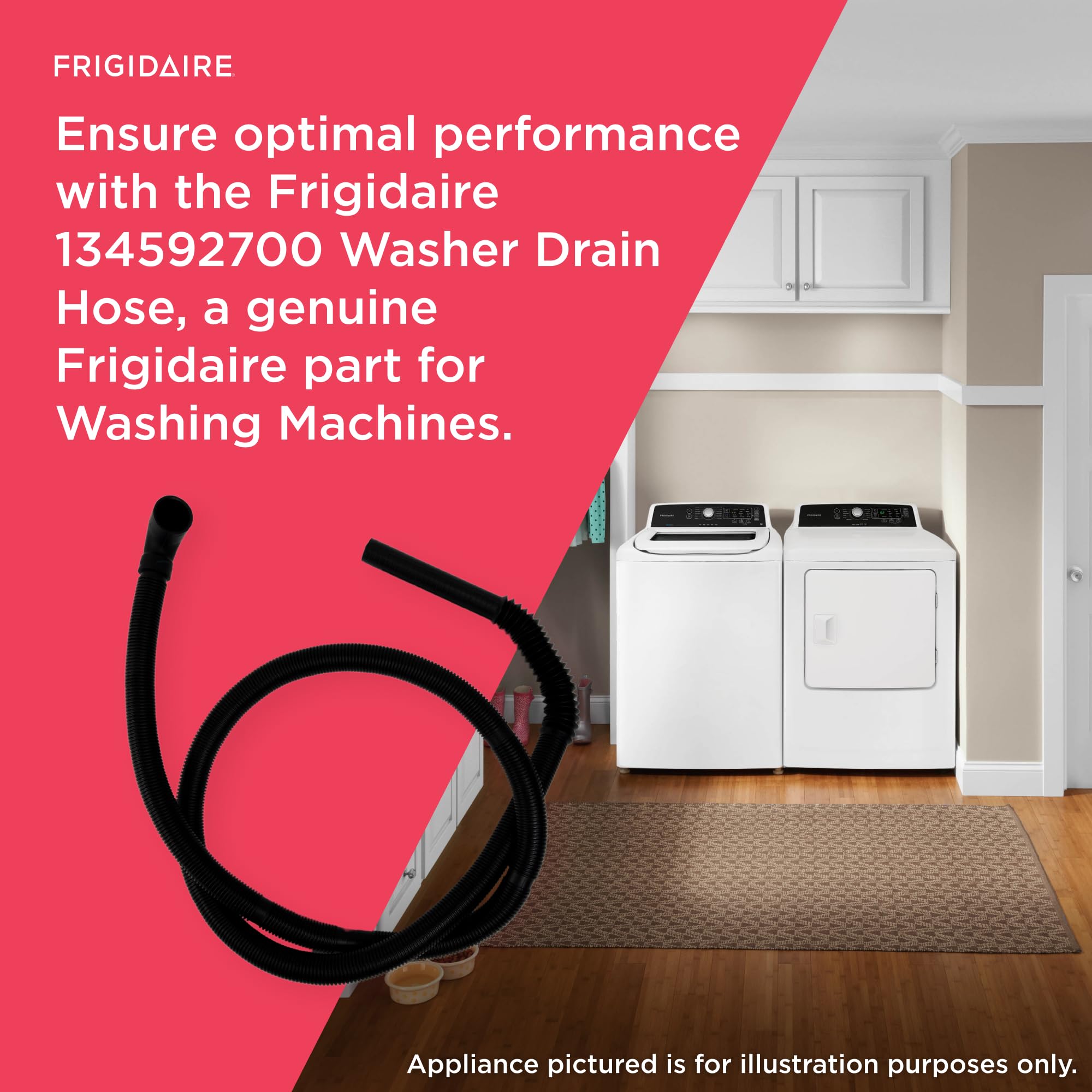 Amazon.com: Frigidaire 134592700 Drain Hose, Black : Appliances 