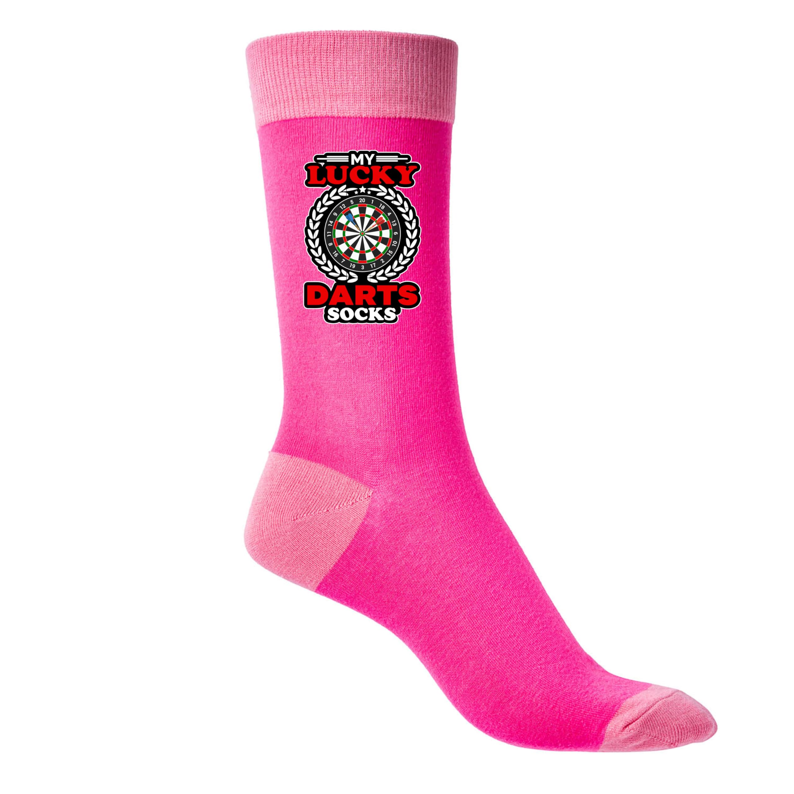 Print4U My Lucky Darts Ladies Pink Socks Birthday Gift