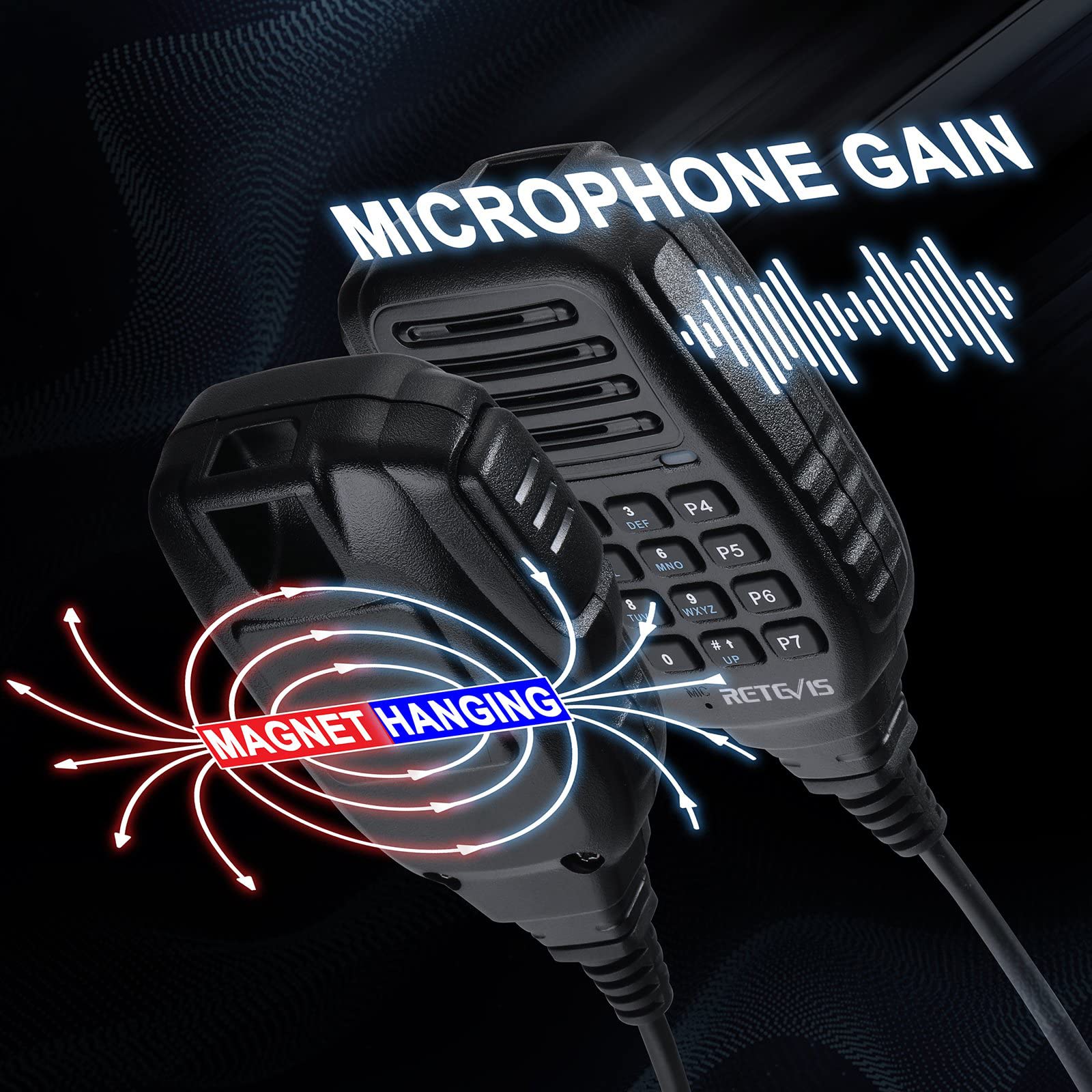 Retevis RT73 Transceptor de Radio DMR, GPS/APRS, Tamaño Mini, Banda Dual, Radioaficionado DMR de Largo Alcance, 4000 Canales, 200 000 Contactos, Mini Emisora Dmr para Camiones (1 Unidad, Negro)