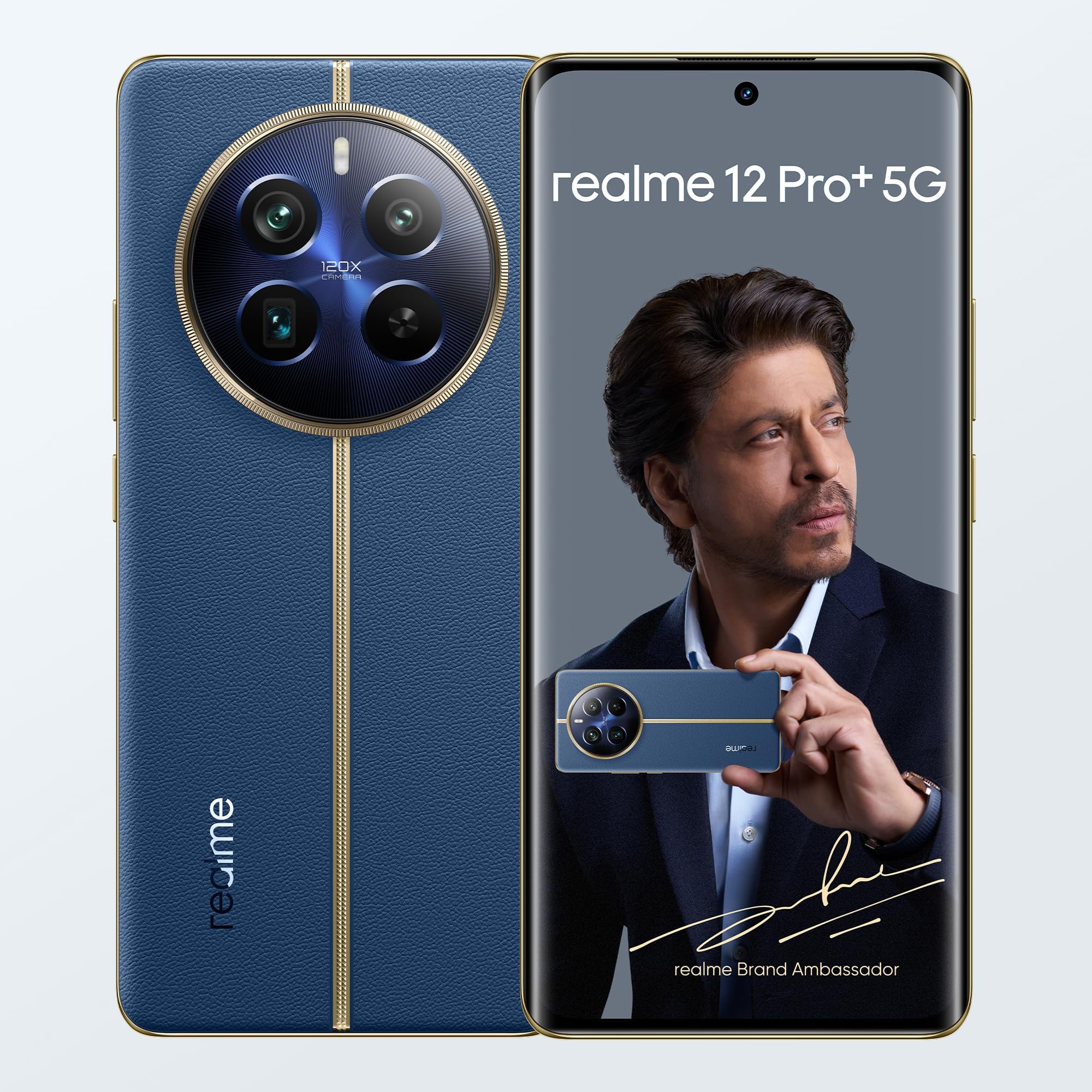 realme 12 Pro+ 5G | Dual SIM | 12GB RAM 512GB Storage | 50MP OIS Periscope Zoom Camera | 6.7" 120Hz AMOLED Display | Snapdragon 7s Gen 2 | 67W SuperVOOC Charging | Android 14 (Submarine Blue)