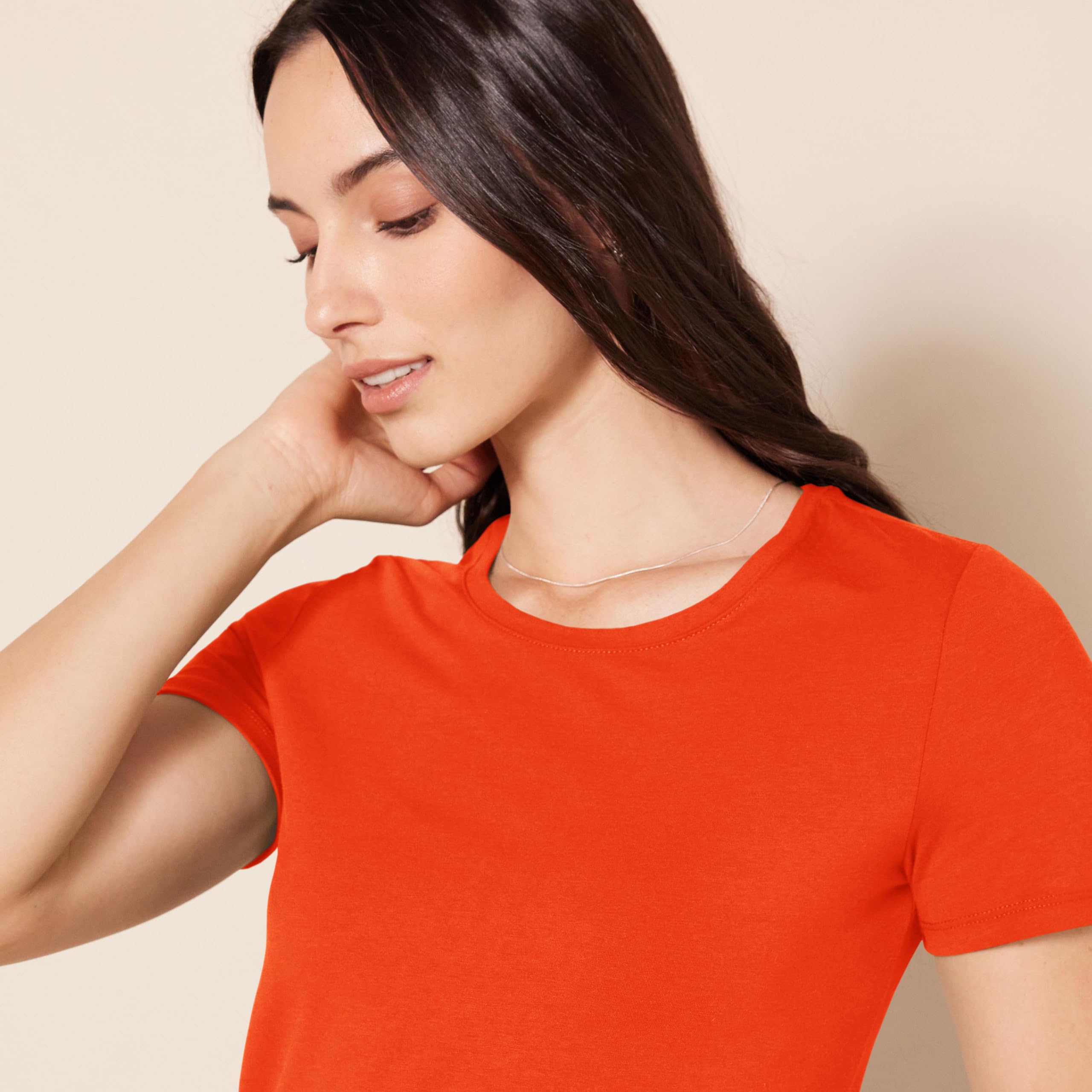 Amazon Essentials Women's Regular-Fit Short-Sleeve T-Shirt (Crewneck and V-Neck Options), Multipacks — view 240