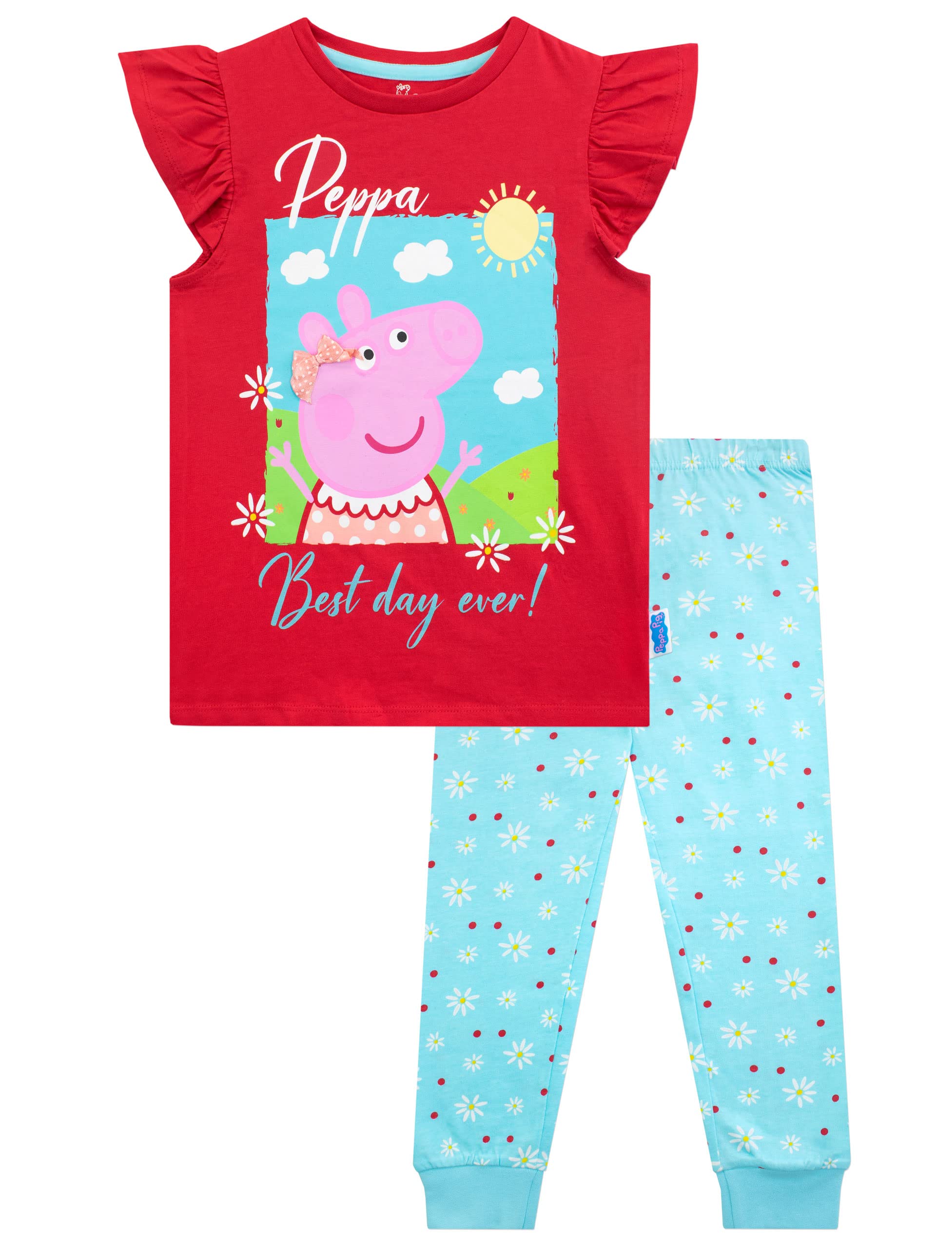 Peppa Pig Girls Pyjamas Red 5-6 Years
