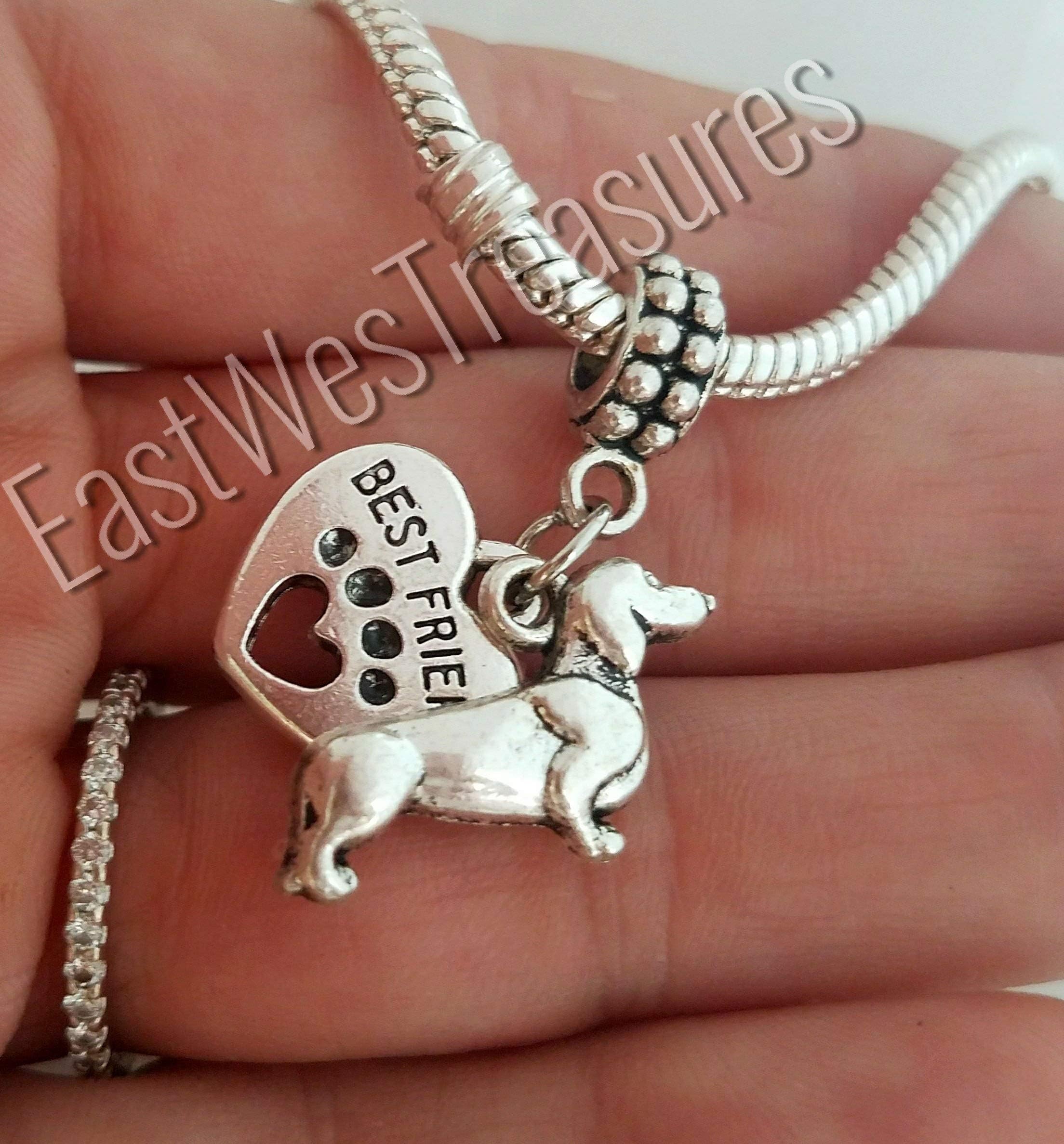 Dachshund Sausage dog Charm with Bracelet, Necklace, Keychain, Weiner Wiener Dog Dachshund Pendant, Jewelry gifts