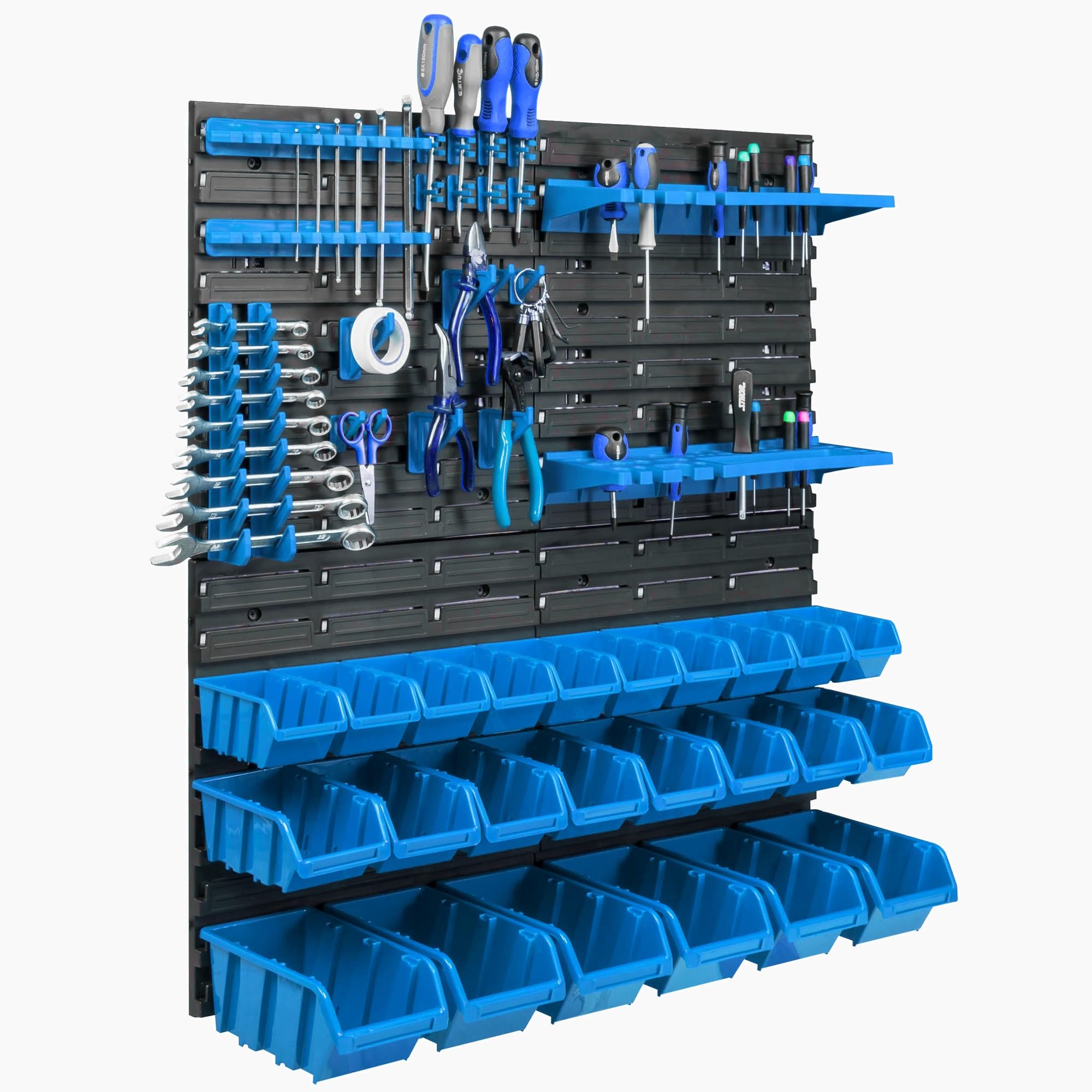 Monzana Tool Panel Perforated Wall Shelving 95 X 54 Cm 54 Pieces Workshop Storage - View #10