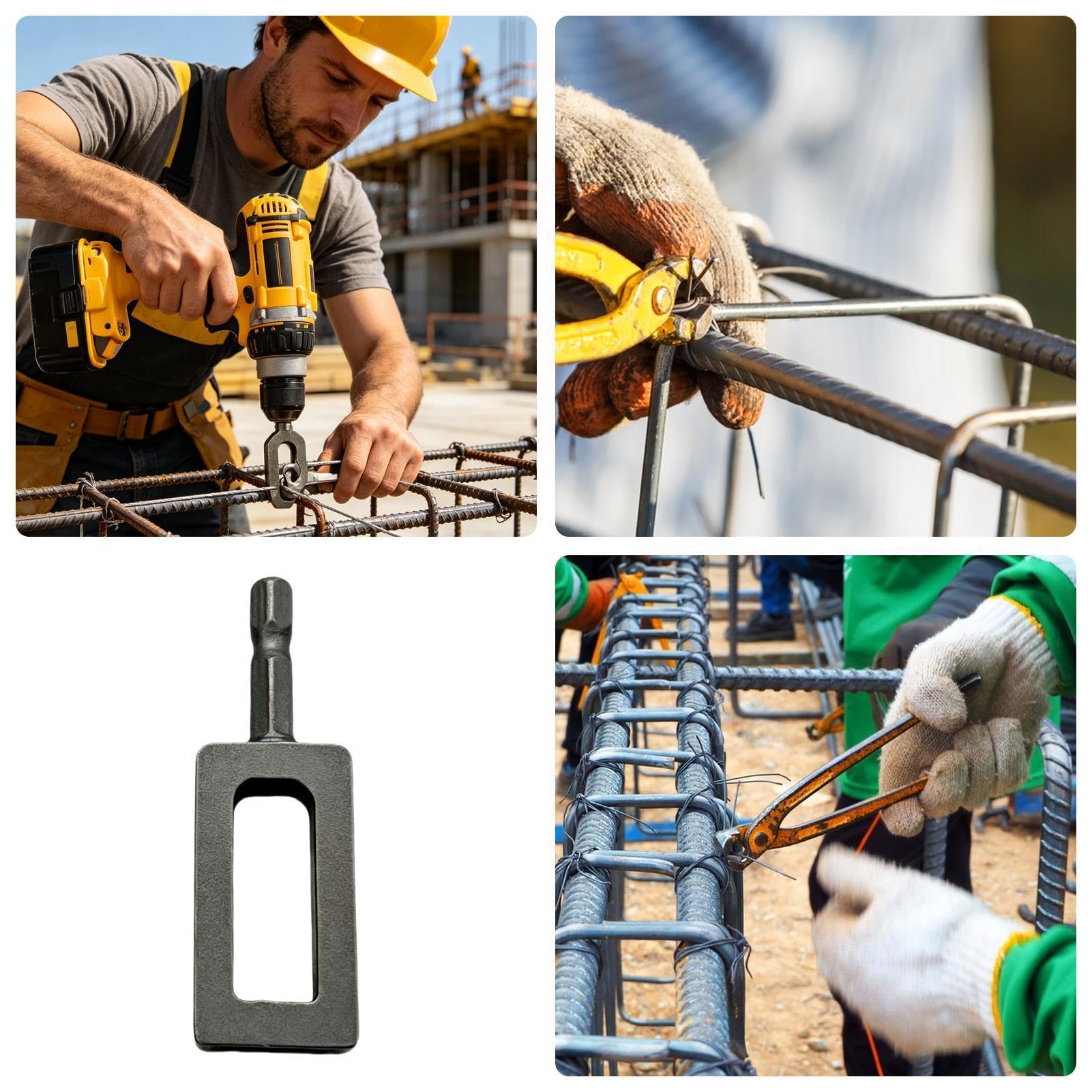 Broca de alambre de atar, herramienta de envoltura de cable hexagonal, dispositivo de torsión de alambre alimentado por taladro de 35G, accesorio de fijación de acero duradero, herramienta de red de