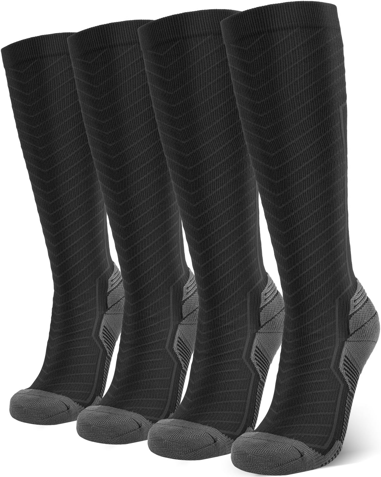 SONORAN Compression Socks for Women Men 20-30 mmHg Flight Compression Stockings Knee High Support for Running Flying Sport