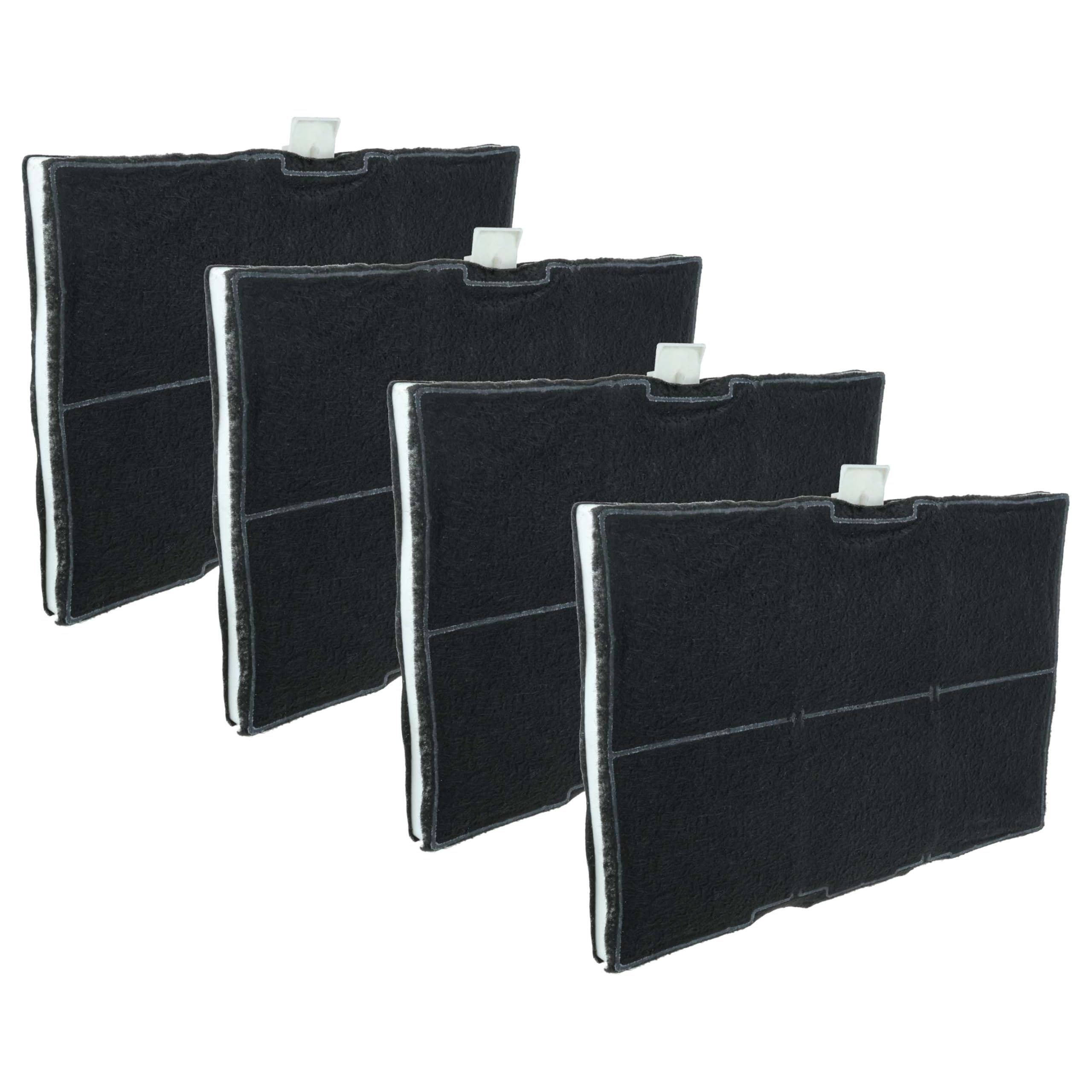 vhbw 4 x filtr z węglem aktywnym zastępuje Neff 744073, Z5133X1, 00669648 do okapów kuchennych