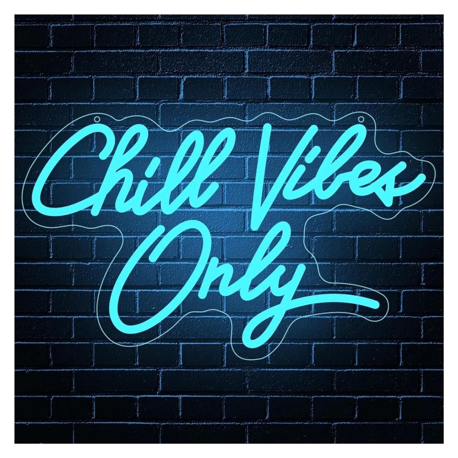 Decoración Lámparas Letrero De Neón LED Solo Chill Vibes