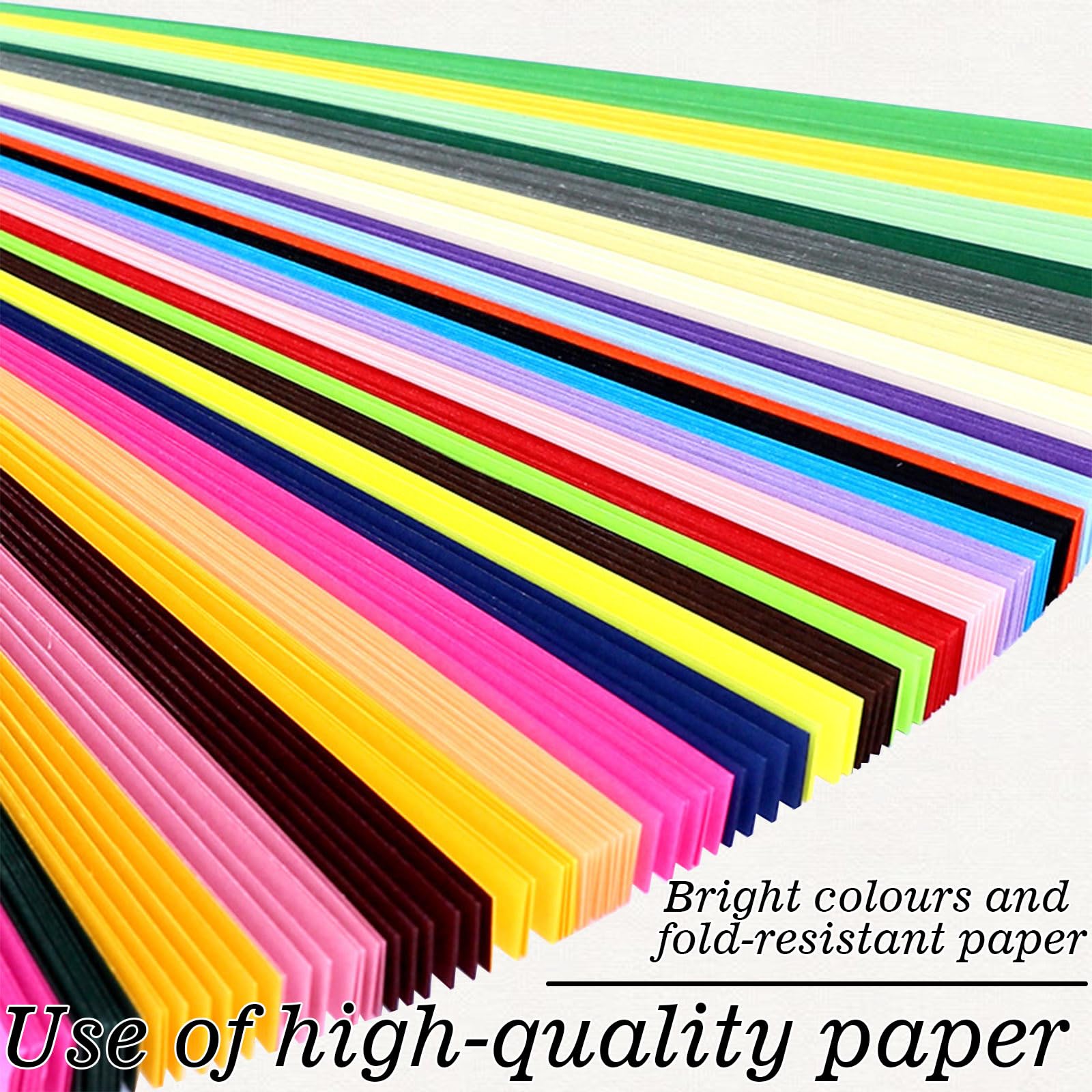 540 fogli di carta per origami a stella, 4 colori di strisce di carta Lucky Star, strisce di carta origami su entrambi i lati , carta pieghevole per arte, artigianato, fai da