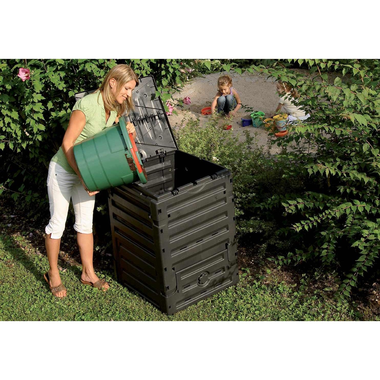 Graf 628000 Komposter Eco-Master, 300 L, schwarz
