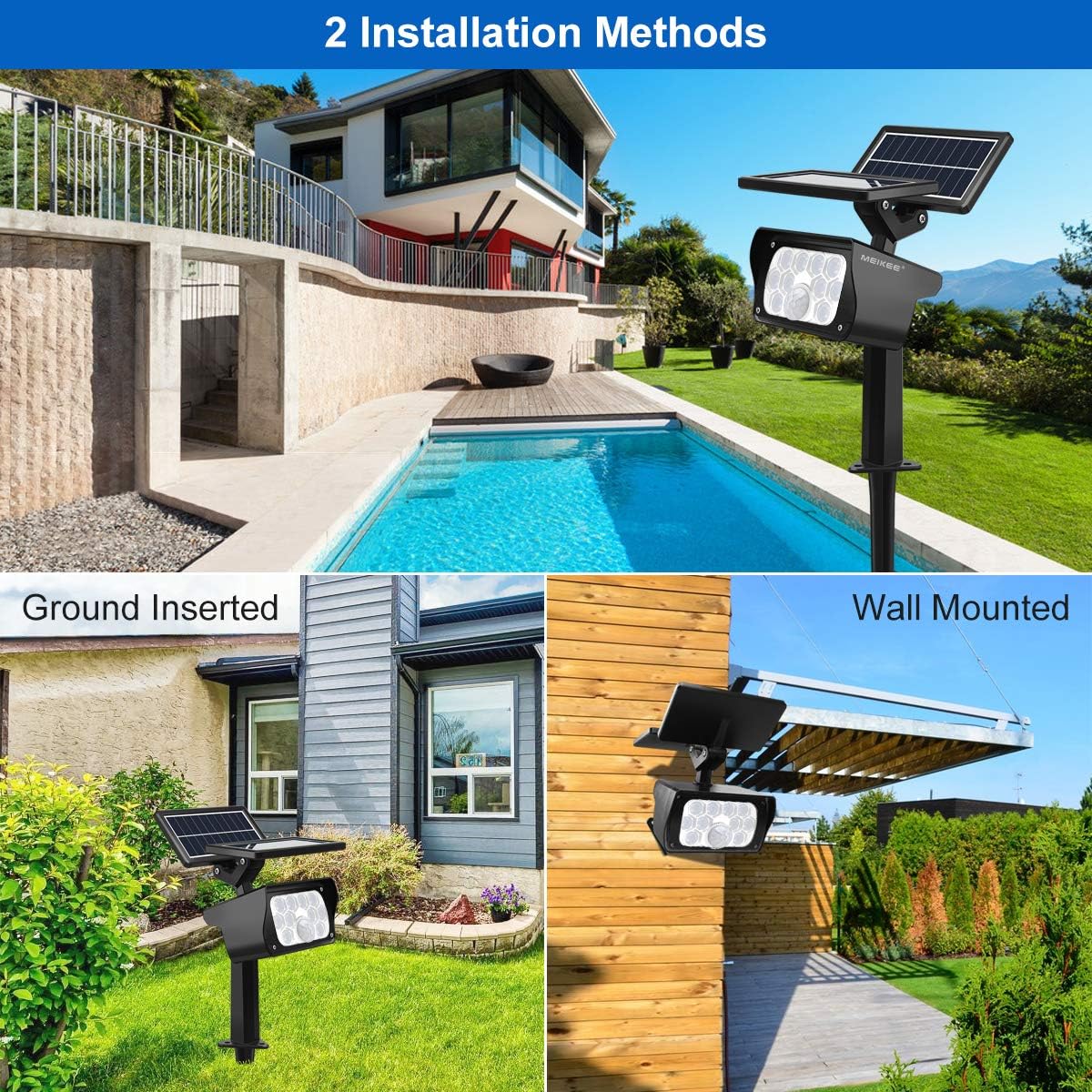 Buy 1 get 1 🔥 MEIKEE 10 LEDs Solar Motion Sensor Landscape Spotlights, IP65 Waterproof Wireless Solar Powered Landscape Spotlights for Garden Patio Yard Cold & Warm White Adjustable(4 Pack) Review Discount MEIKEE 10 LEDs Solar Motion Sensor Landscape Spotlights, IP65 Waterproof Wireless Solar Powered Landscape Spotlights for Garden Patio Yard Cold & Warm White Adjustable(4 Pack)