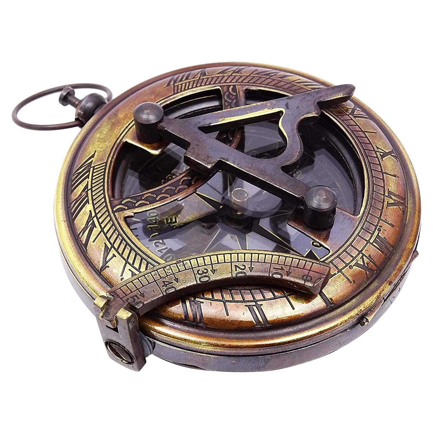 Sian Present Compass Sundial for Dad Compass Compass Engraved Antique Compass Custom Gift Brass Sundial Compass Fathers Day, dad Gift-picture-29