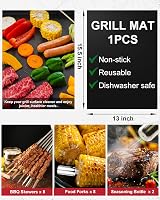 JUAUO 28 részes rozsdamentes grillezés kiegészítő szett hordtáskával 5