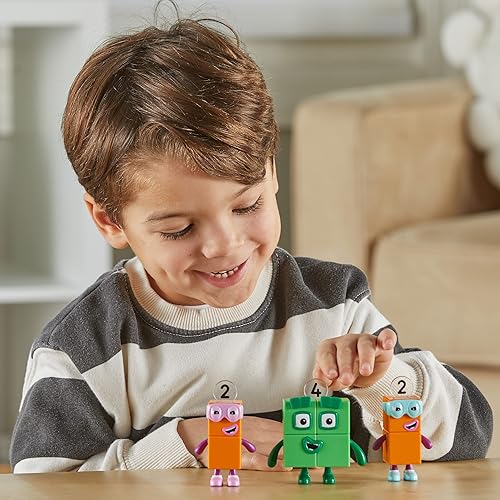 Miniatura 7 de Learning Resources Numberblocks Four and The Terrible Twos, juguetes coleccionables oficiales, incluye bloques de números cuatro y 2 The Terrible