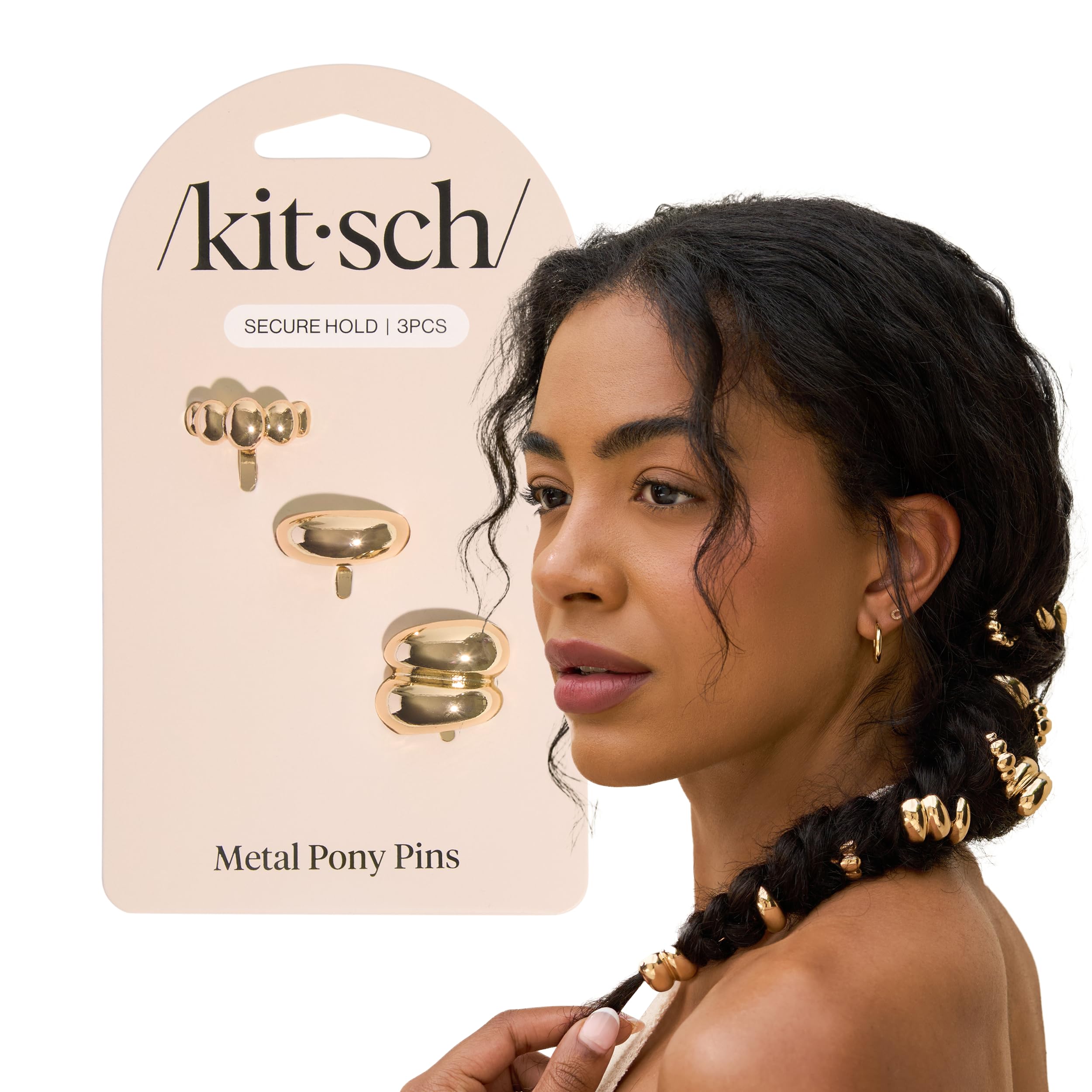 ? Kitsch Marble Stone Gold Diamond Shape Bun Pin Hair Comb Amazon.com : Kitsch French Hair Pins for Women – Elegant  main image 4
