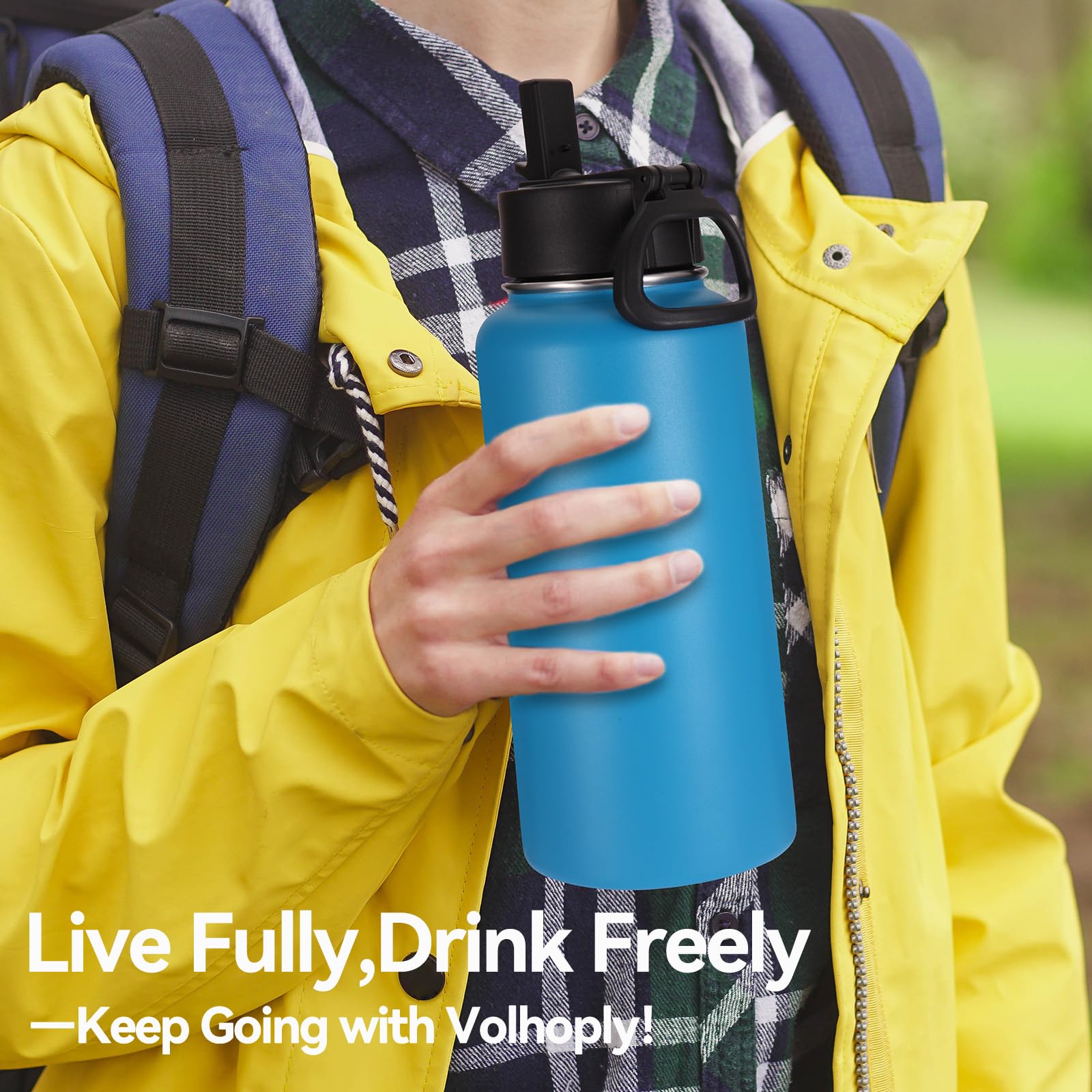 32 oz Water Bottle (Blue,4)
