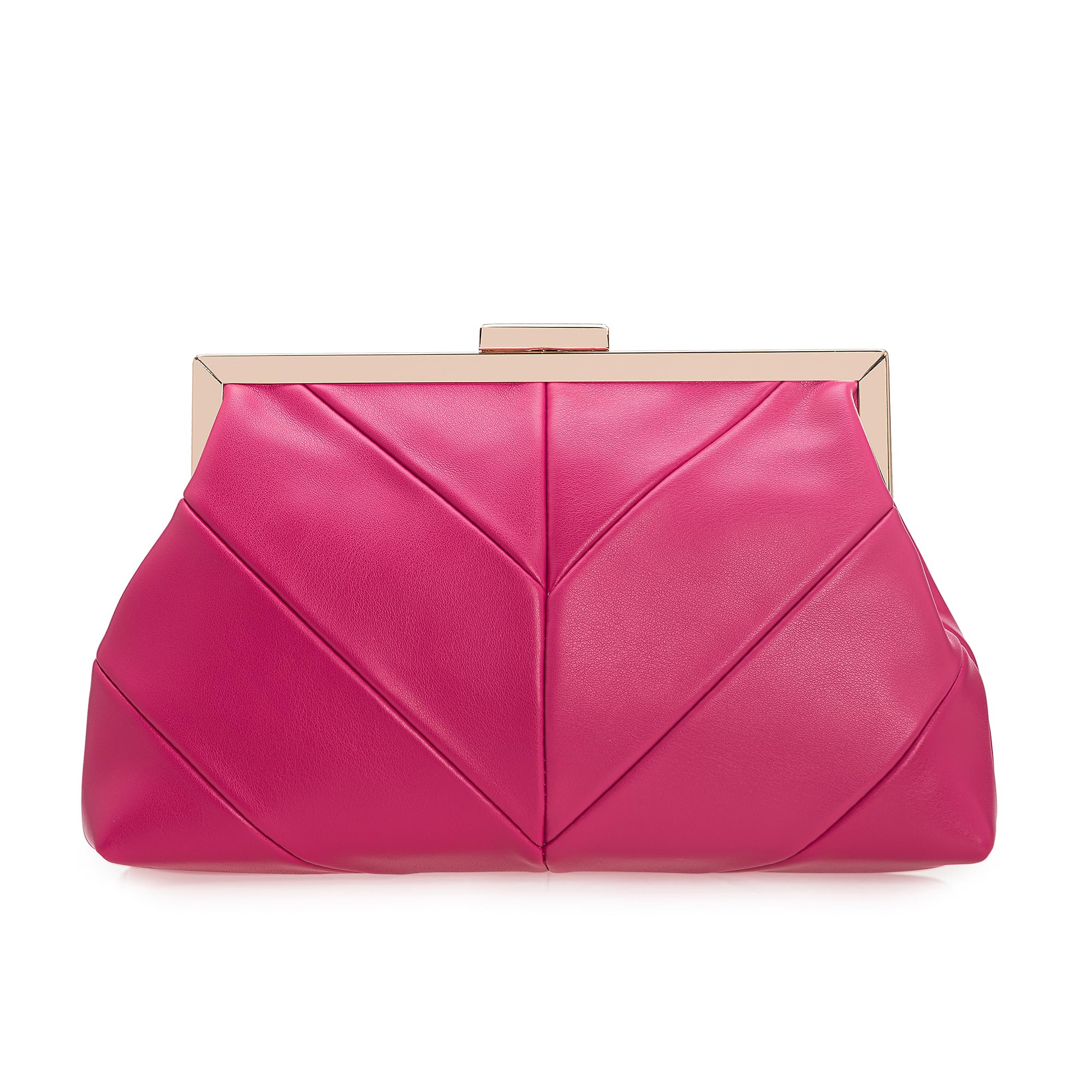 IXEBELLA PU Clutch Purse for Women Dressy Evening Bag Formal Handbag for Wedding, Prom, Cocktail Party