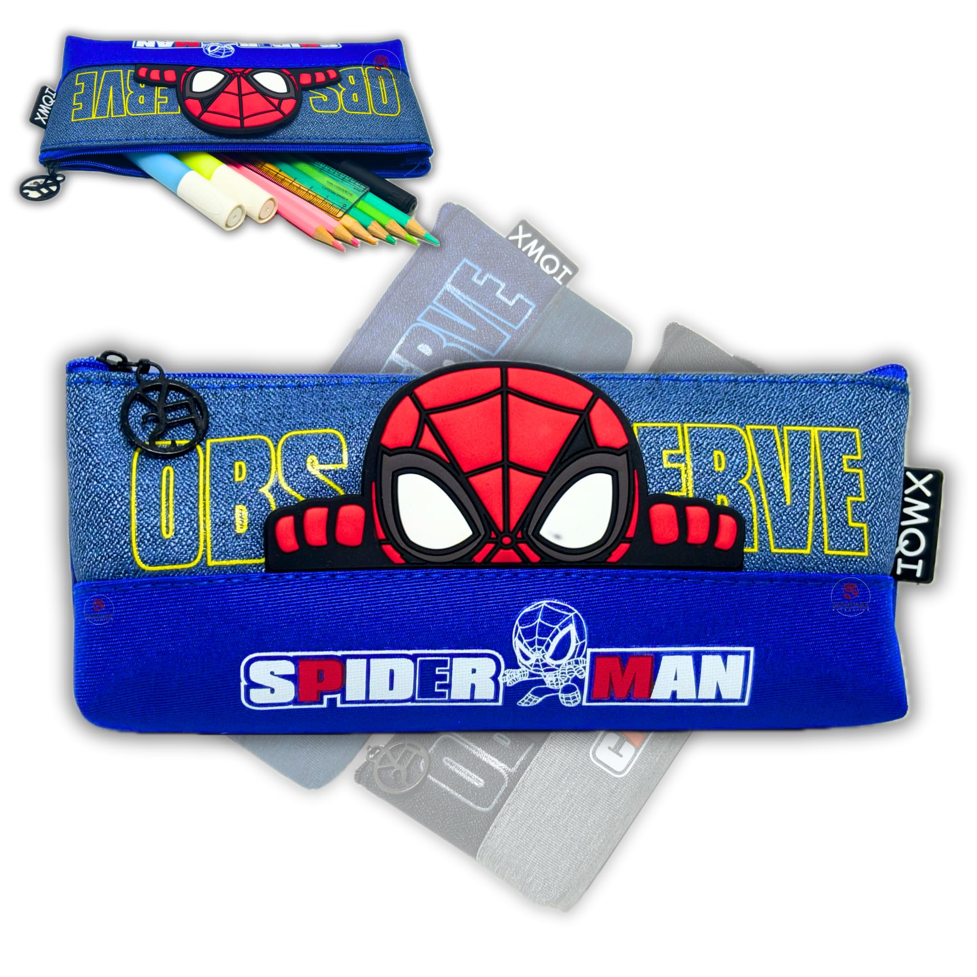 S4SQUARE ENTERPRISE® Weather-Resistant Zipper Pouch with Durable Hard Top - Ideal for Protecting Valuables in Outdoor Activities, Blue - Kid-Friendly Style (B0D92K6LH7) Amazon Price History, Amazon Price Tracker