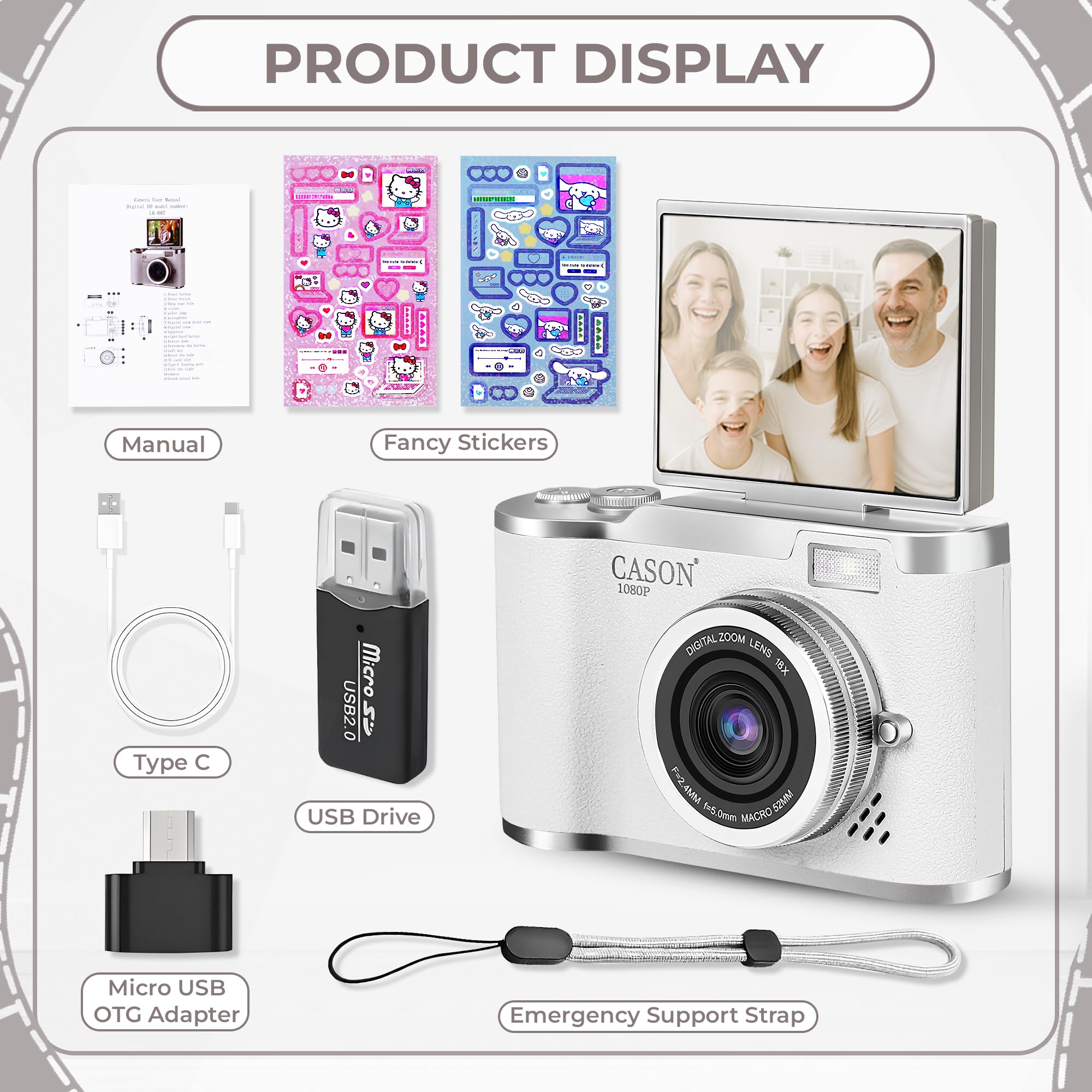 Cason 48MP Kids Camera - Photos & Videos -5 Cason 48MP Kids Camera - Photos & Videos -5