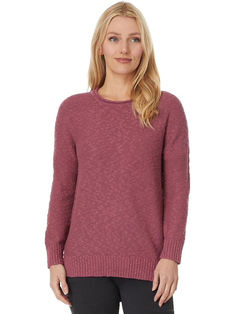 Red L.L.Bean Midweight Cotton Slub Rollneck Pullover