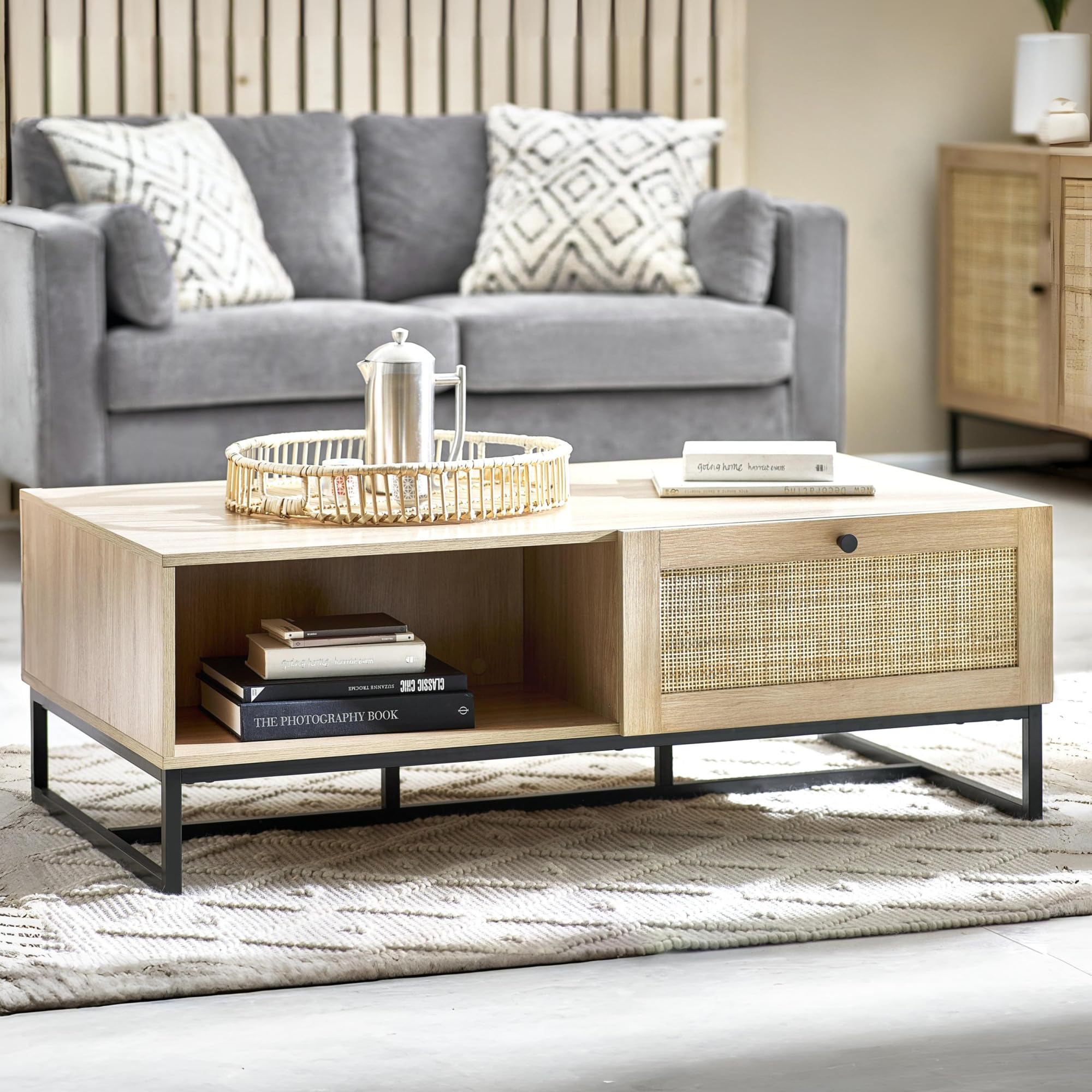 Julian Bowen Padstow Cofee Table, Oak, Engineered Wood, One Size