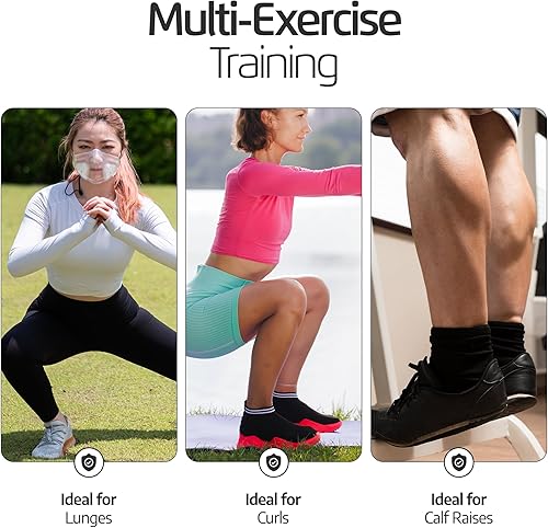 Miniatura 4 de LoGest Pesas para pies con cierres de velcro  1 libra, 2 libras, 3 libras, 4 libras  Se venden en pares cómodos y seguros de neopreno acolchado para