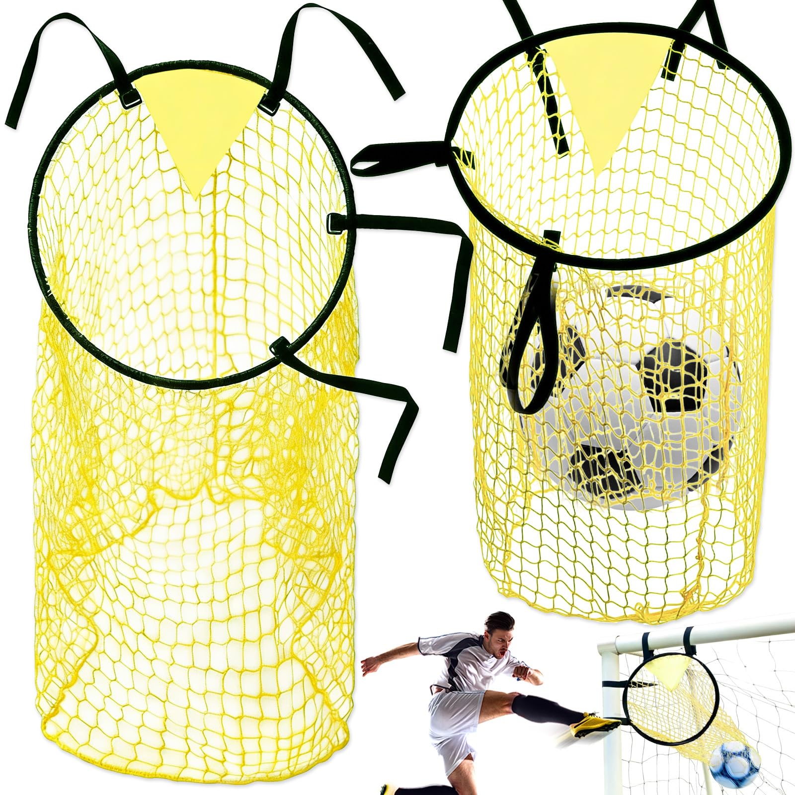 Cible de foot facile à installer WiDream filet cible de but de football anti corvée - 8