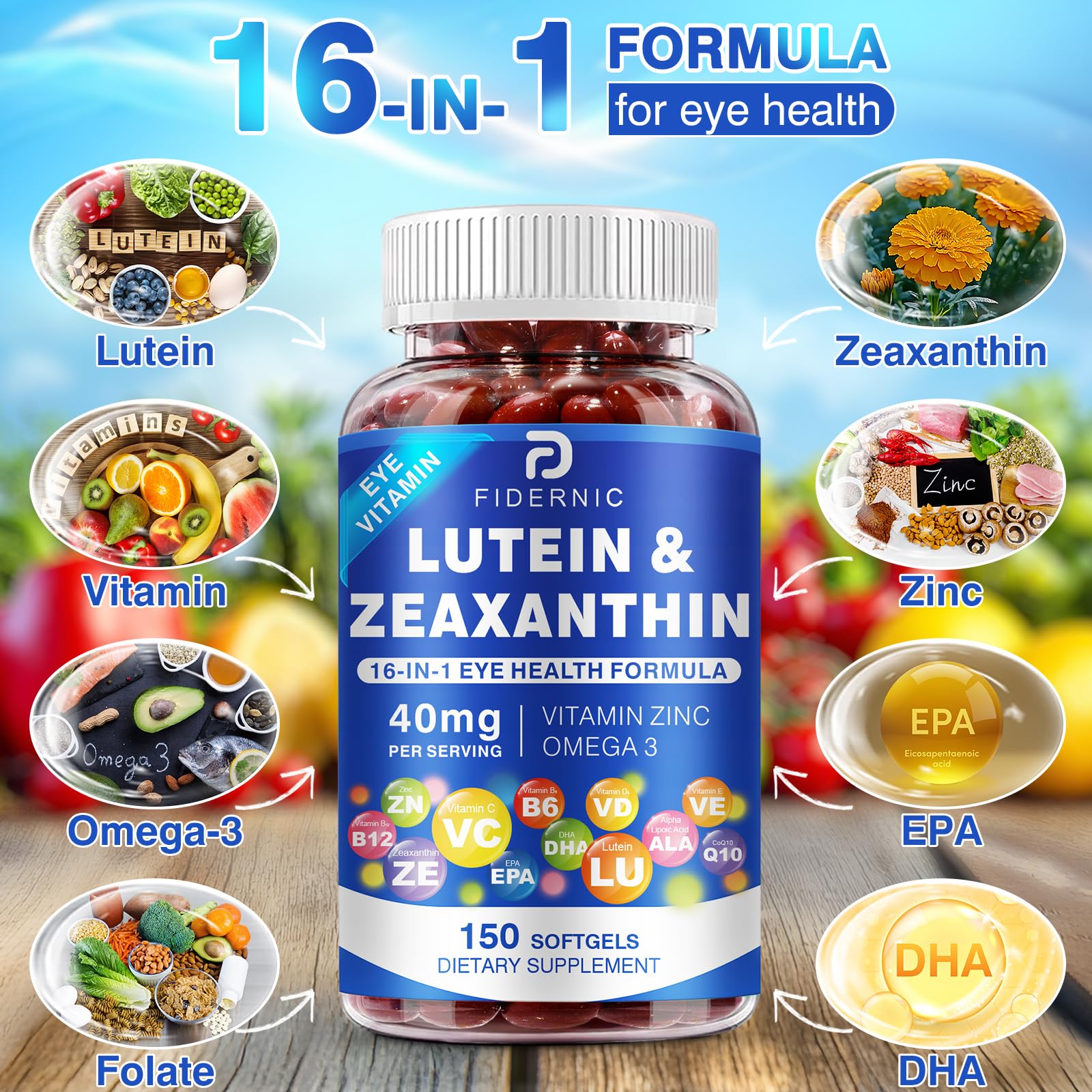 Amazon.com: Lutein and Zeaxanthin Supplement - AREDS 2 Plus+ Eye
