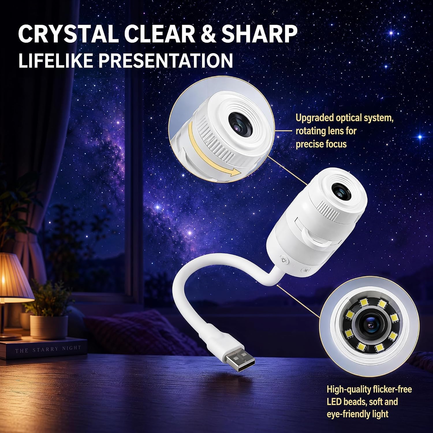 13-in-1 Galaxy Projector Night Light, Sternenhimmel Projektor Kinder