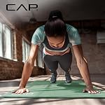 CAP Barbell Tapis d'exercice de haute densité avec sangle, 68"x24"x 1/2" - Vert Sauge