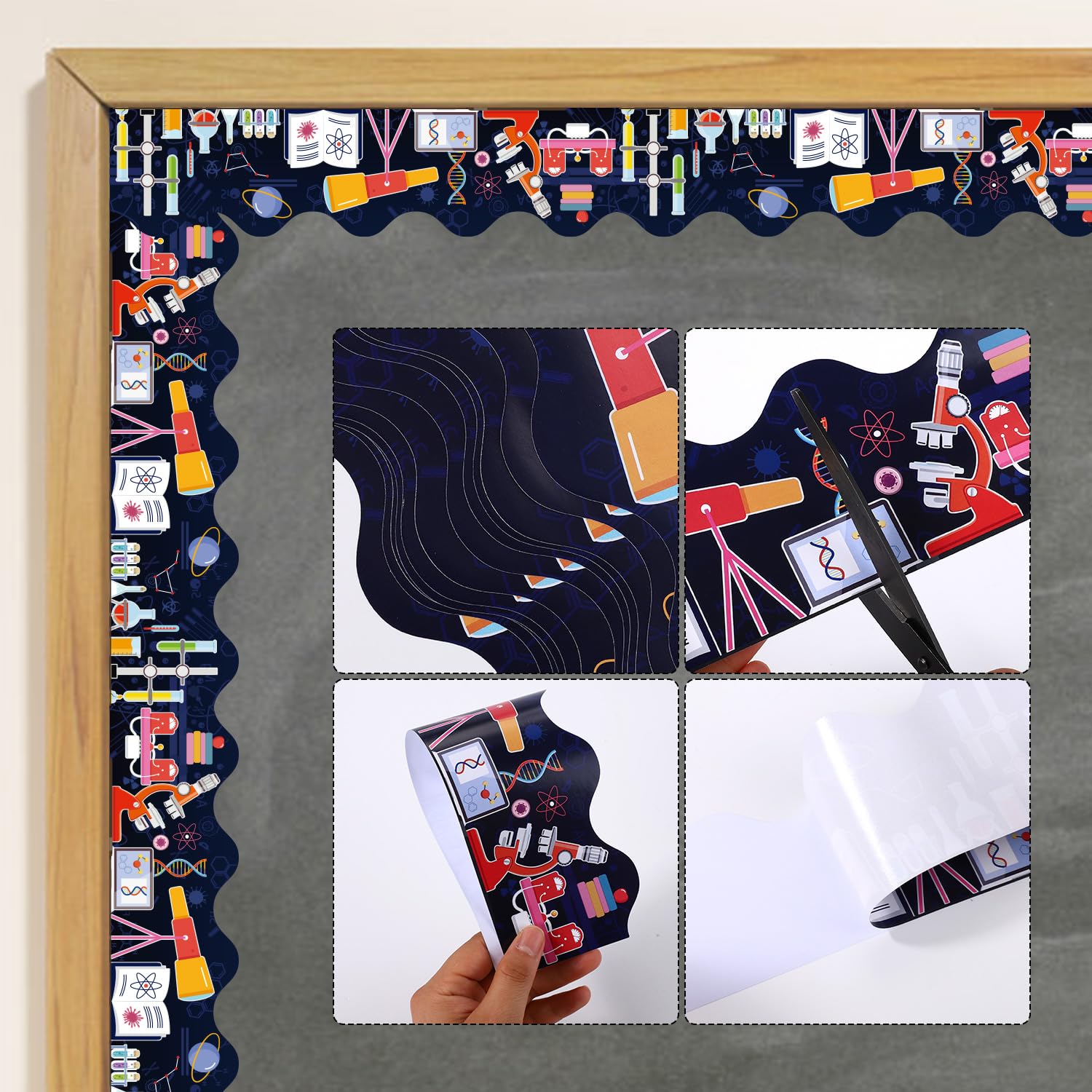 Sureio Bulletin Board Border - 65 Feet, 4 Diversity Themes, Paper, Classroom Decoration - View #8