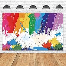 Colorful Paint Splash Backdrop Abstract Oil Painting Studio Props Banner...
