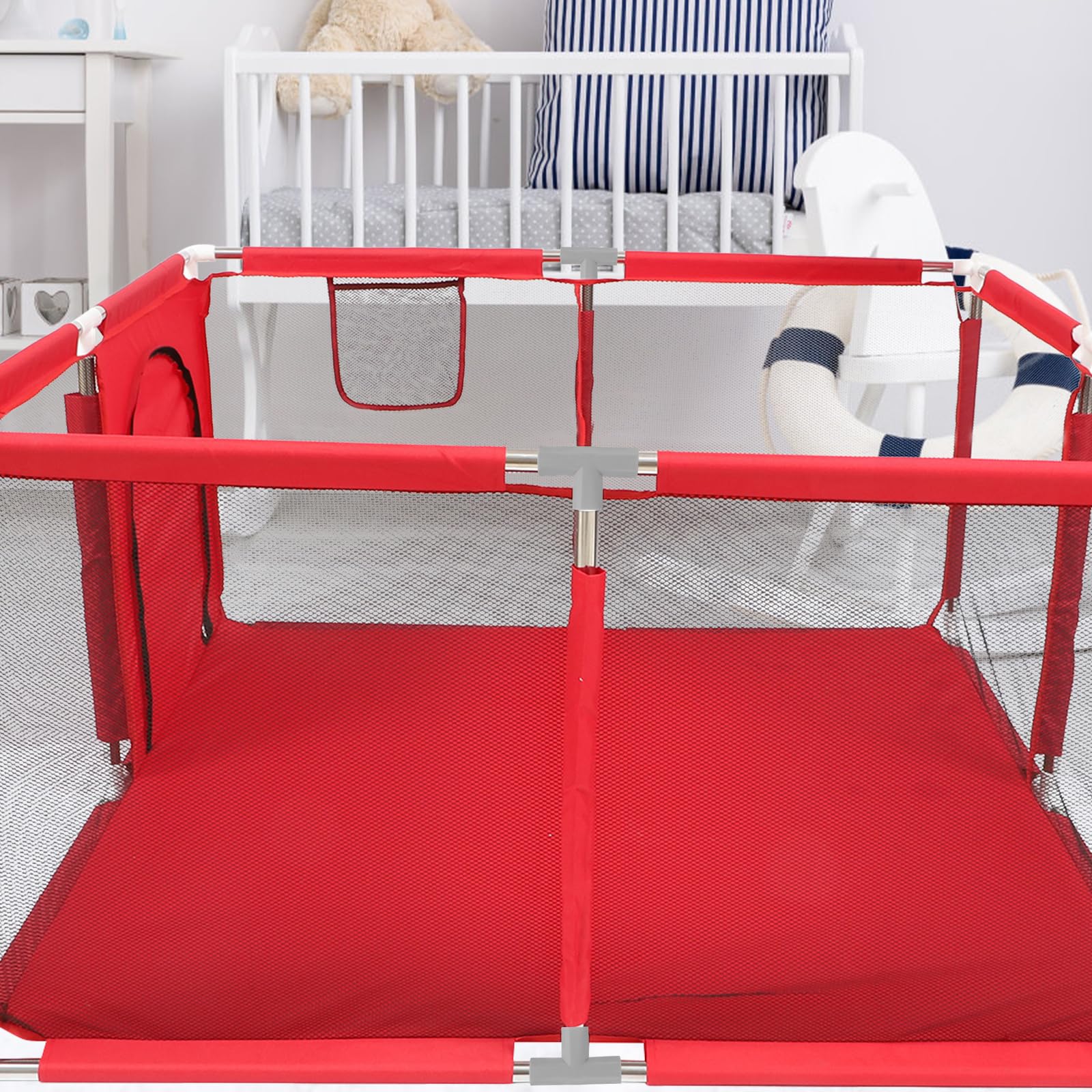 VICASKY 4PCS Baby Playpen Parts T-Shaped Joints - Image 2