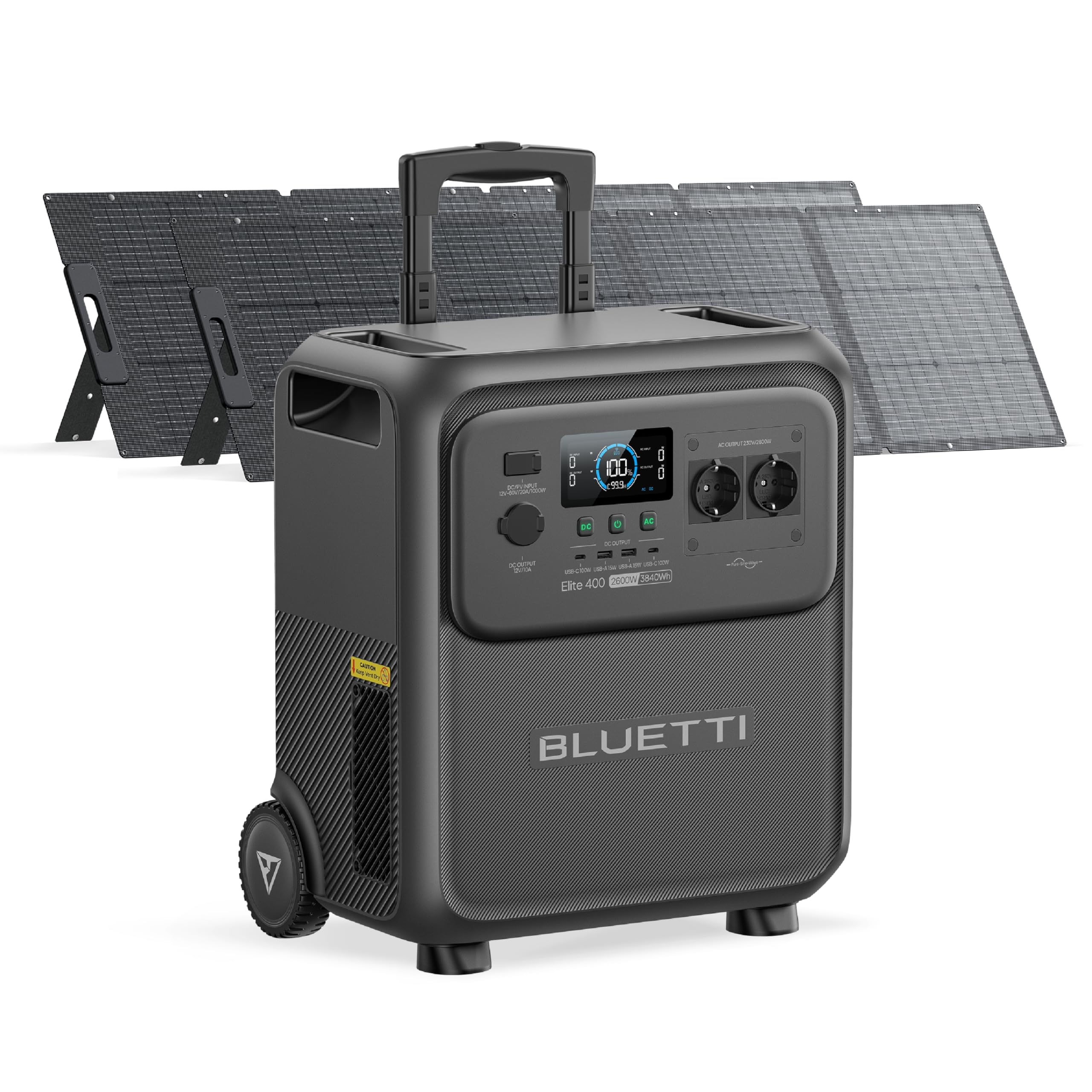 BLUETTI Elite 400 Generador Solar con Panel 350 W (Envío por Separado), Batería LFP 3840 Wh, Salidas AC 2600 W (Pico 3900 W) para Hogar, Cortes, RV y Camping — view 11